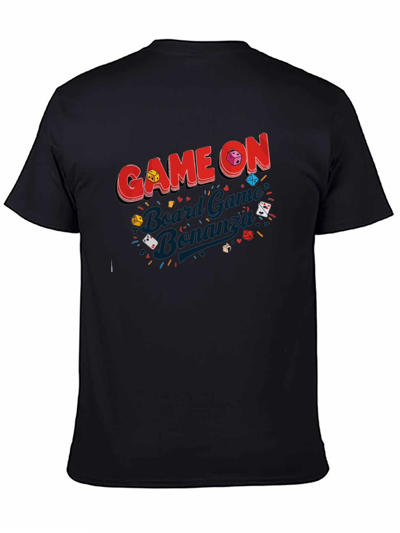 Game On Board Game Bonanza Black T-Shirt