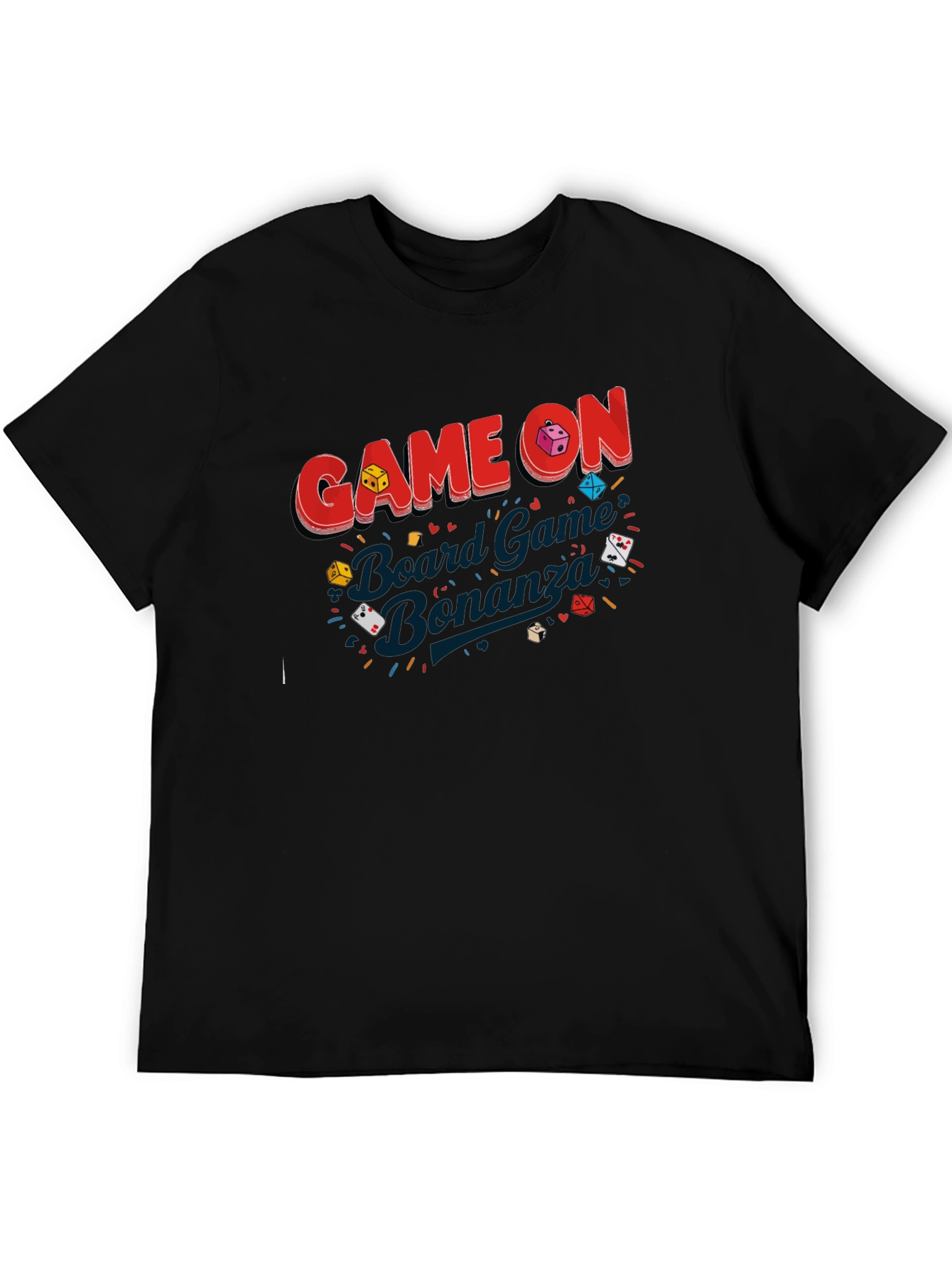 Game On Board Game Bonanza Black T-Shirt