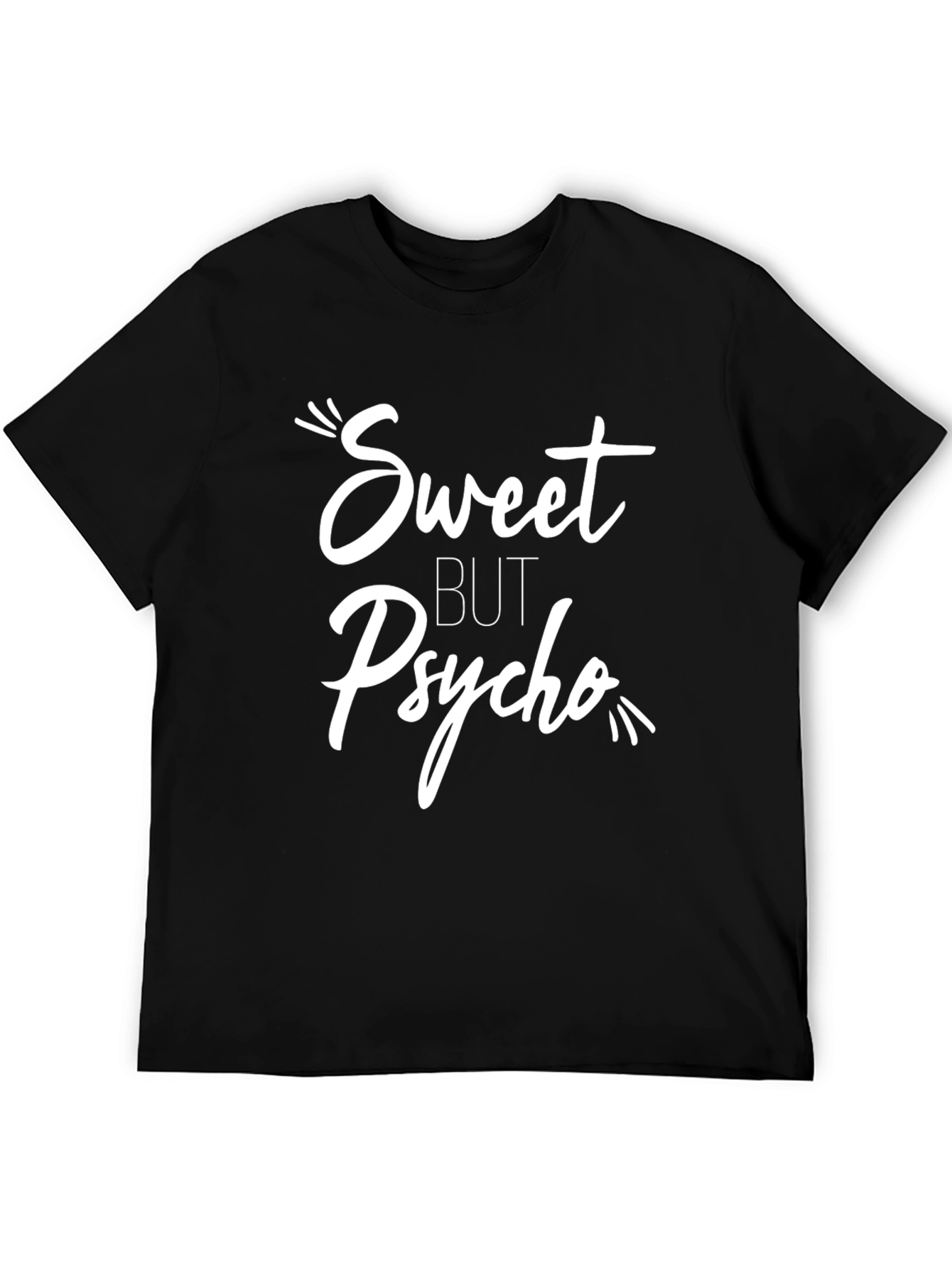 Sweet But Psycho Black Graphic T-Shirt