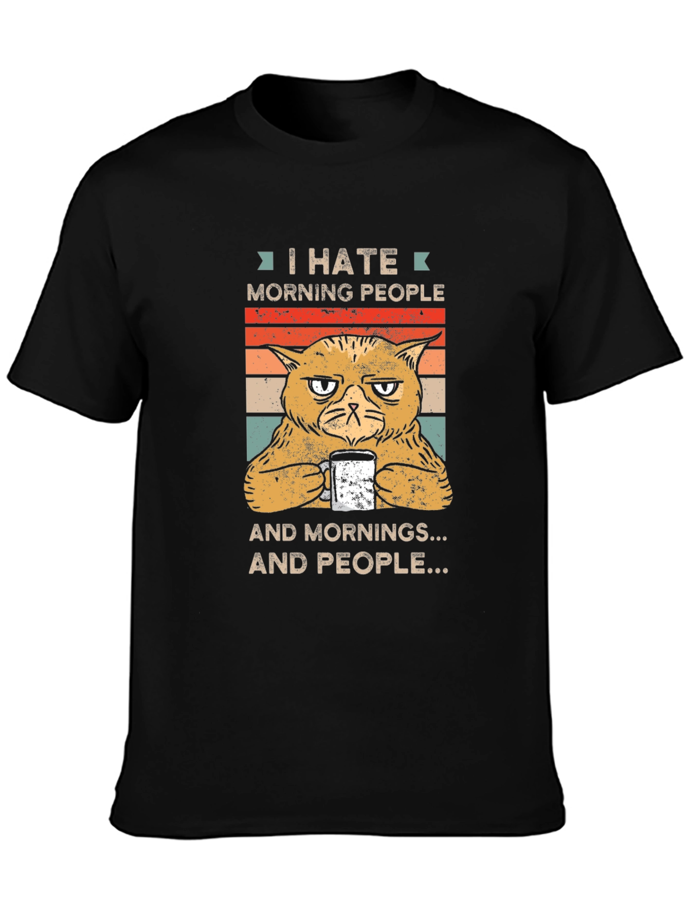 I Hate Morning People Graphic T-Shirt