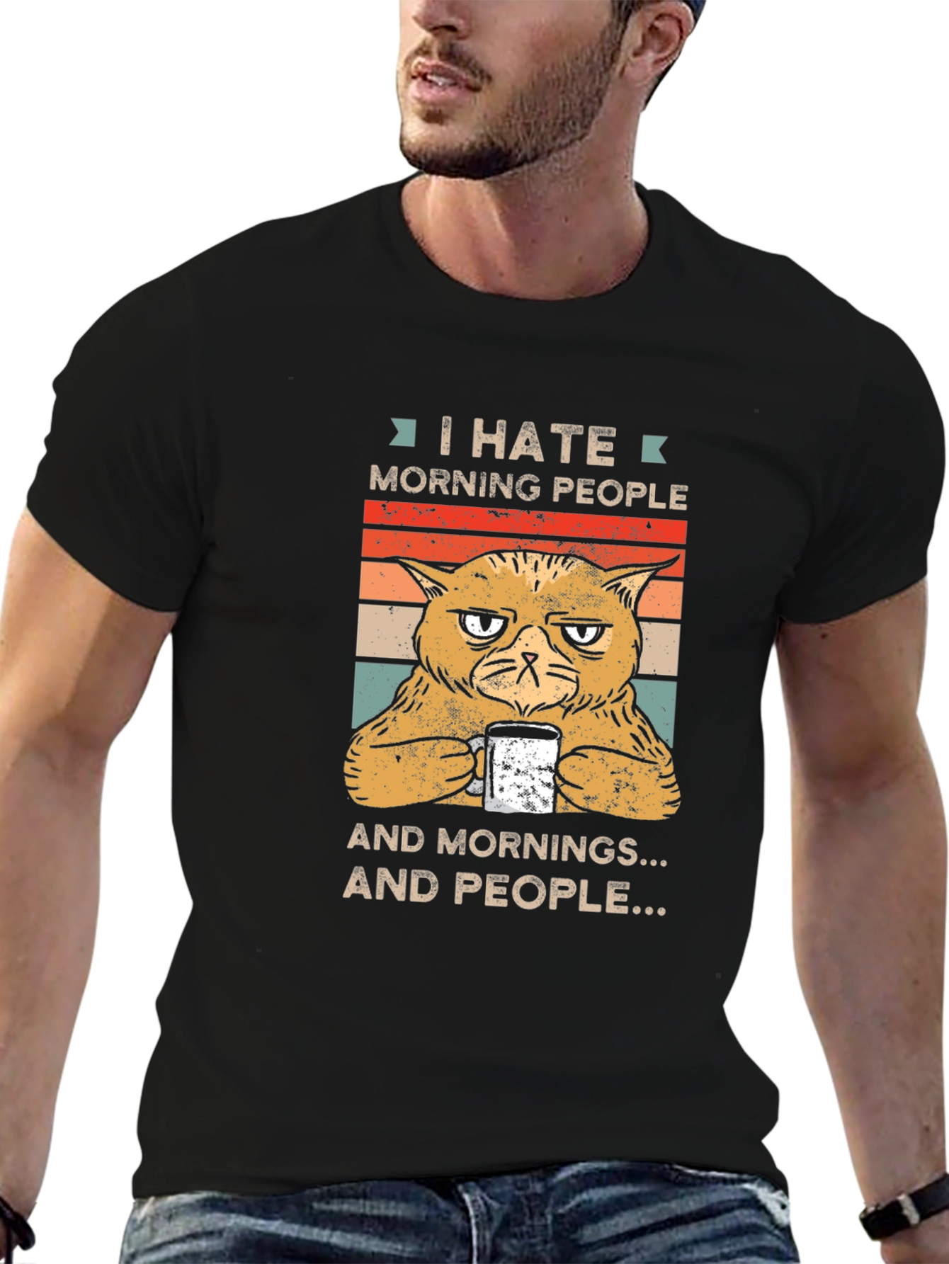 I Hate Morning People Graphic T-Shirt