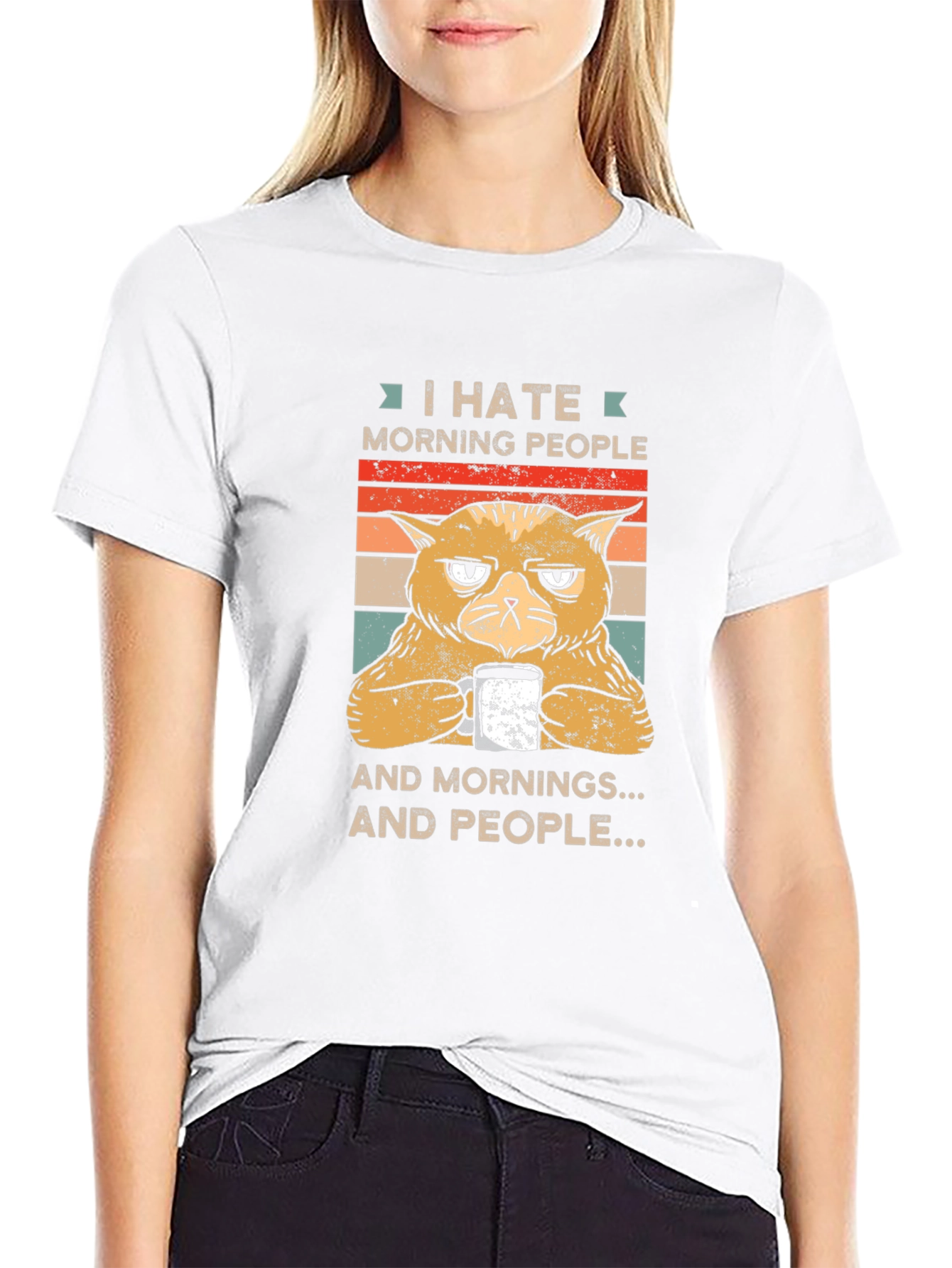 I Hate Morning People Graphic T-Shirt