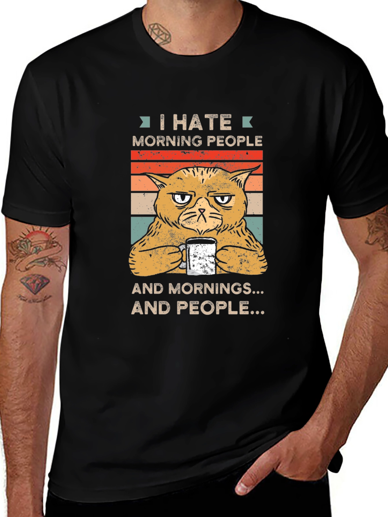 I Hate Morning People Graphic T-Shirt