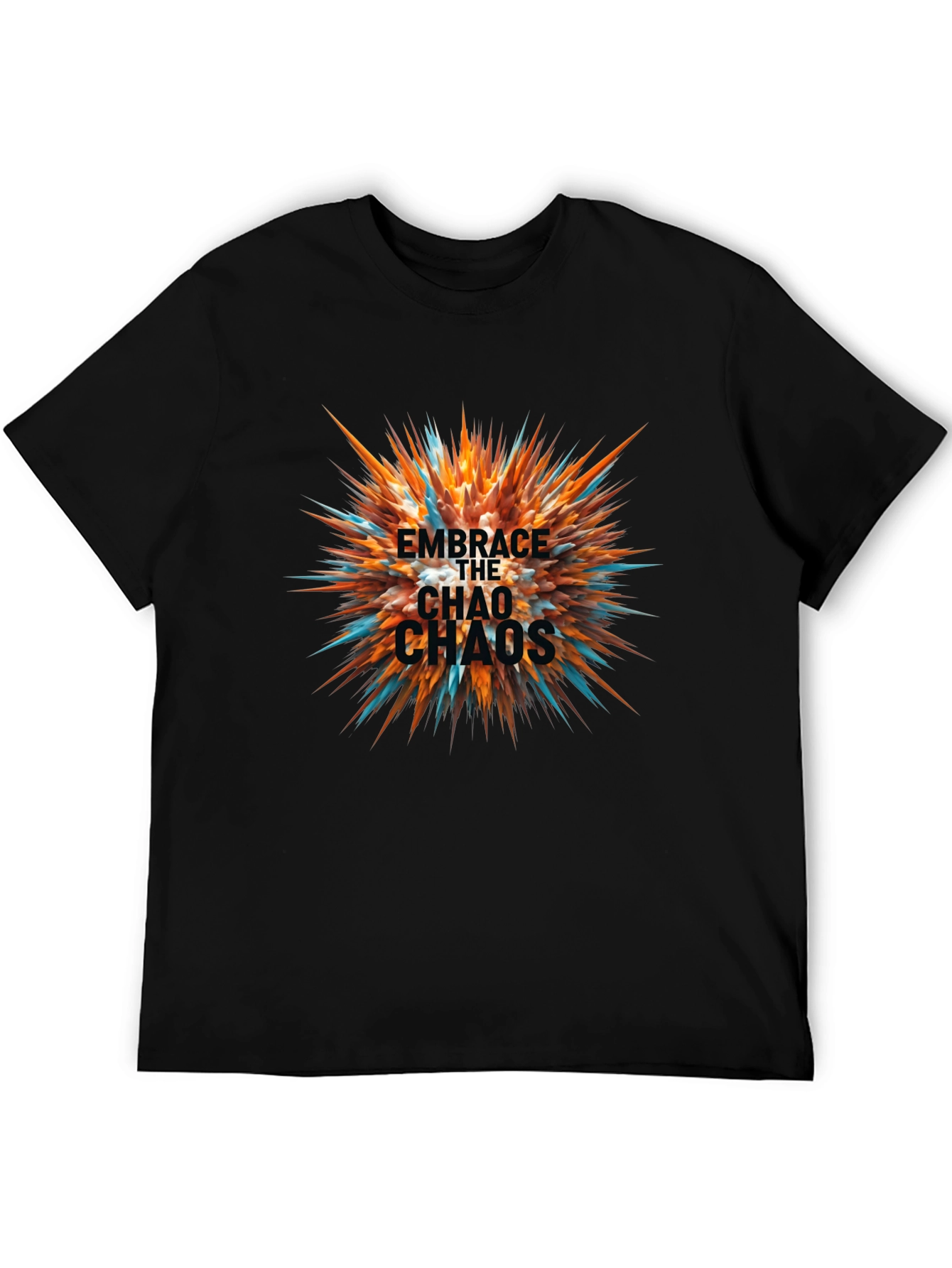 Embrace the Chaos Black Graphic Tee