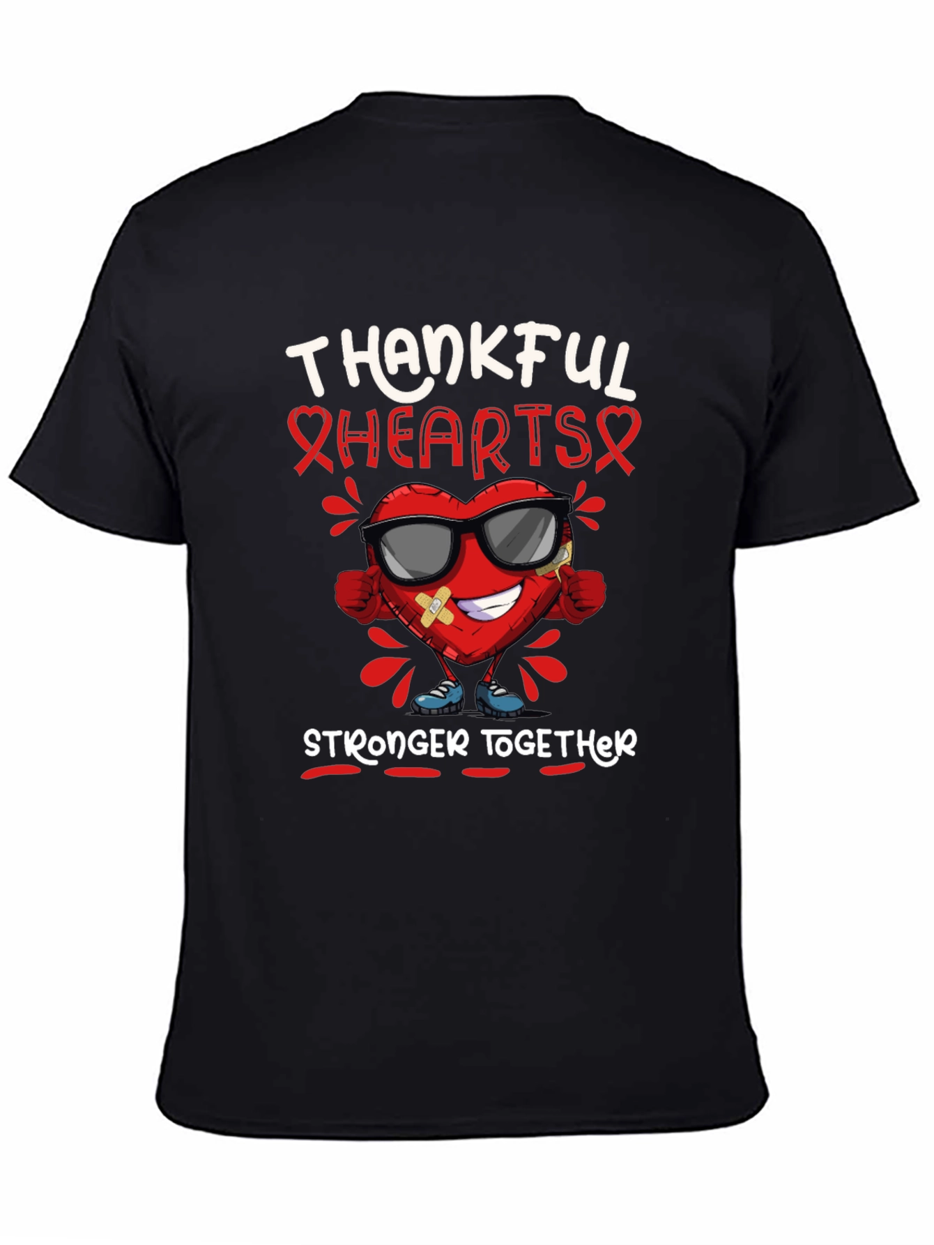 Thankful Hearts Stronger Together T-Shirt