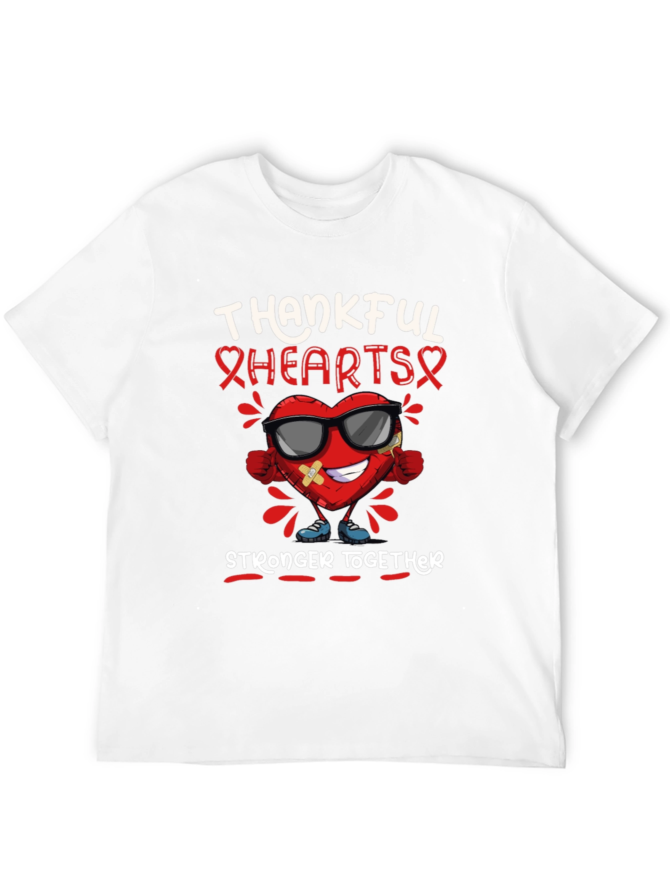Thankful Hearts Stronger Together T-Shirt