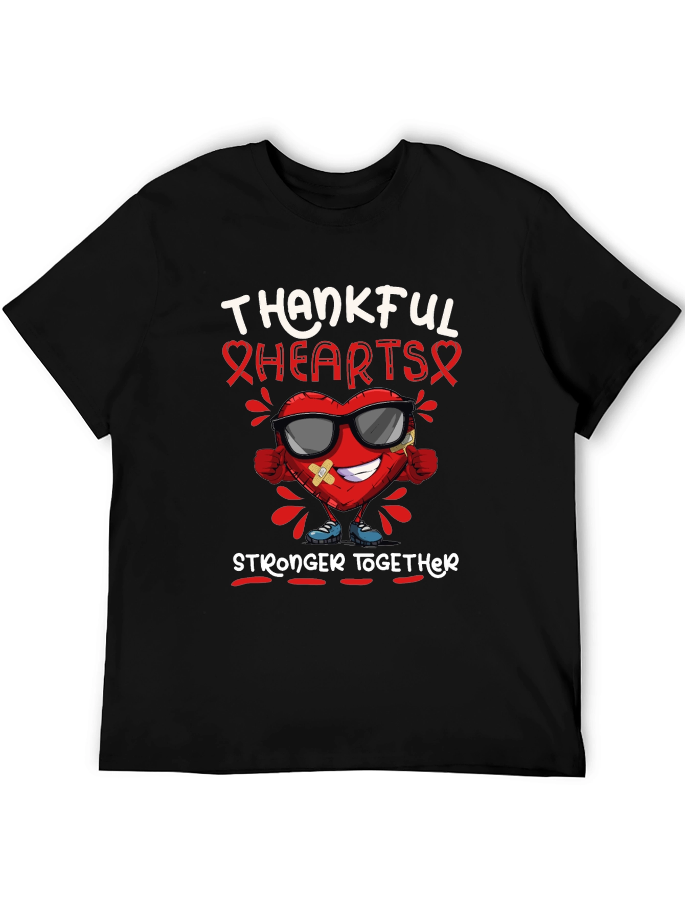 Thankful Hearts Stronger Together T-Shirt