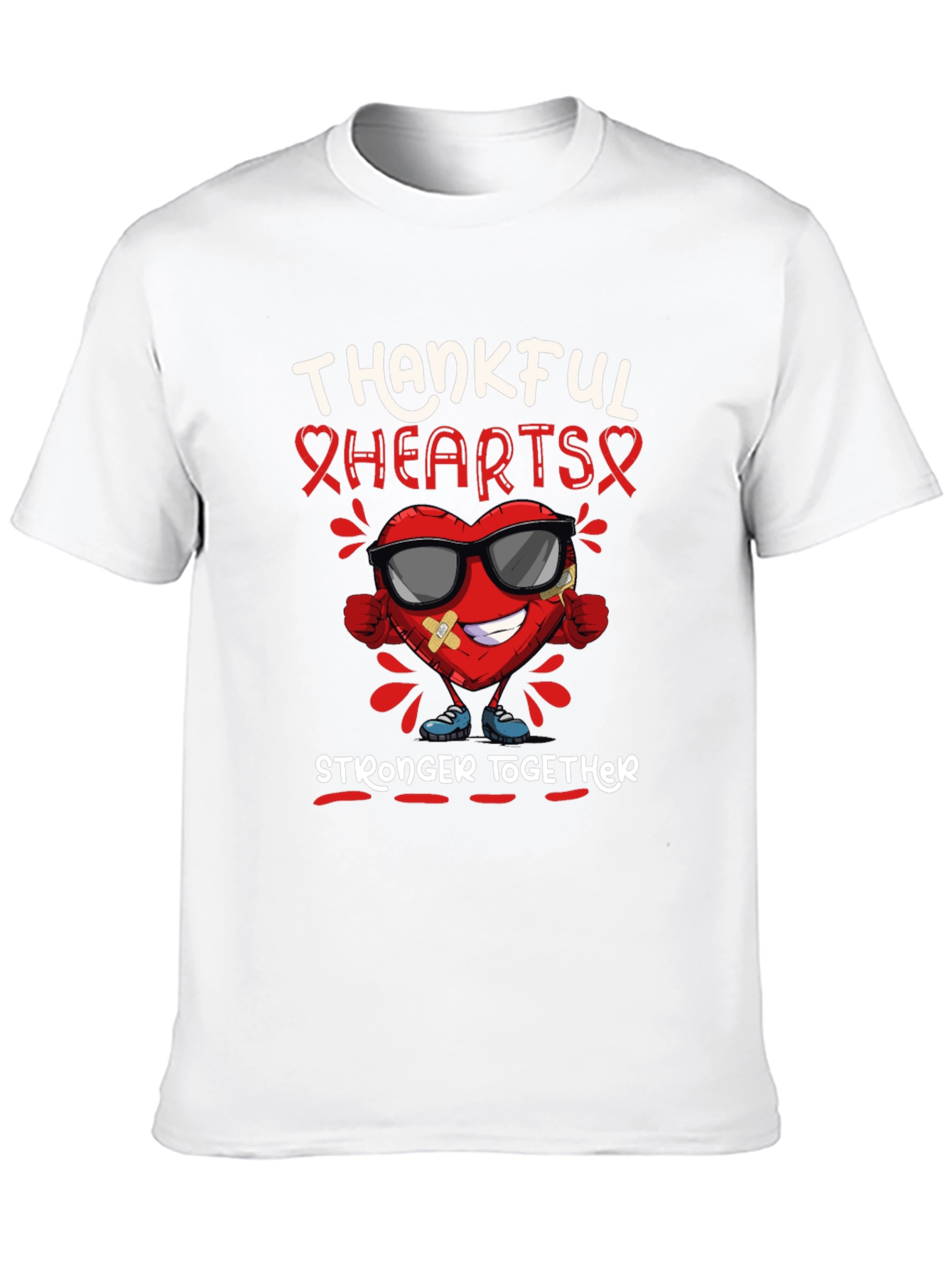 Thankful Hearts Stronger Together T-Shirt