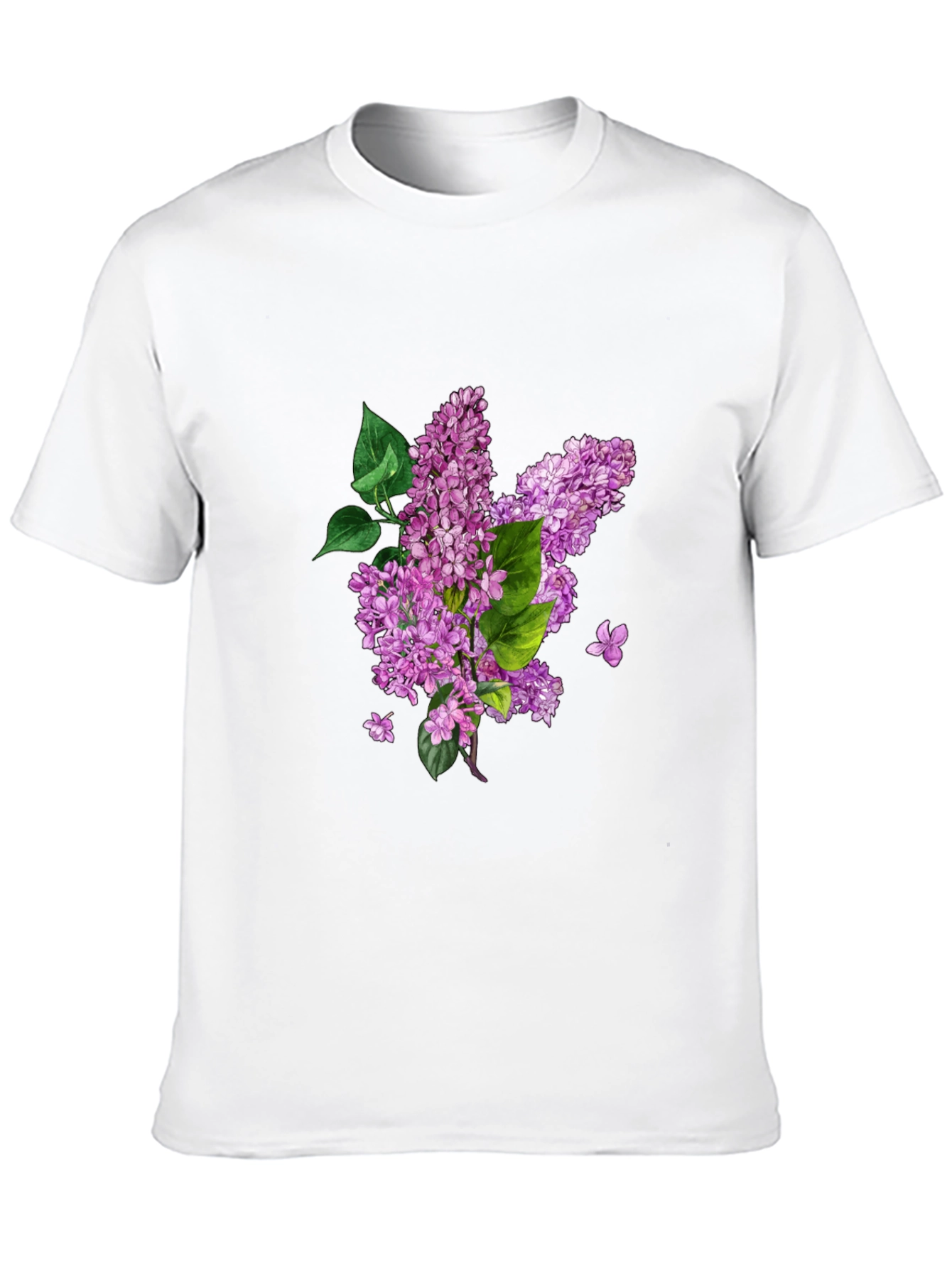 Floral Print Tee - Black