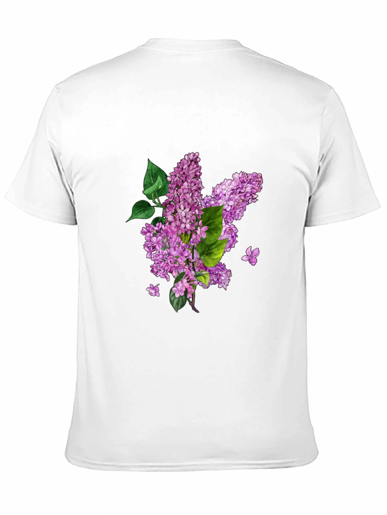 Floral Print Tee - Black