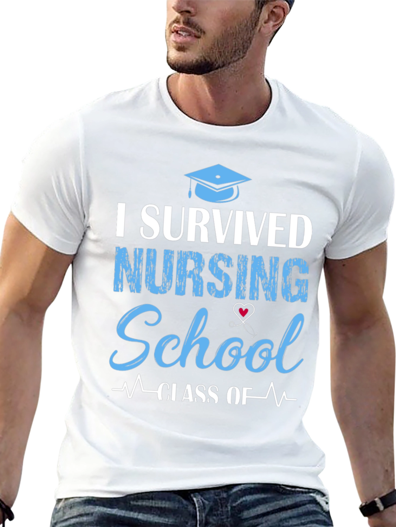 I Survived Nursing School T-Shirt Graduation Gift