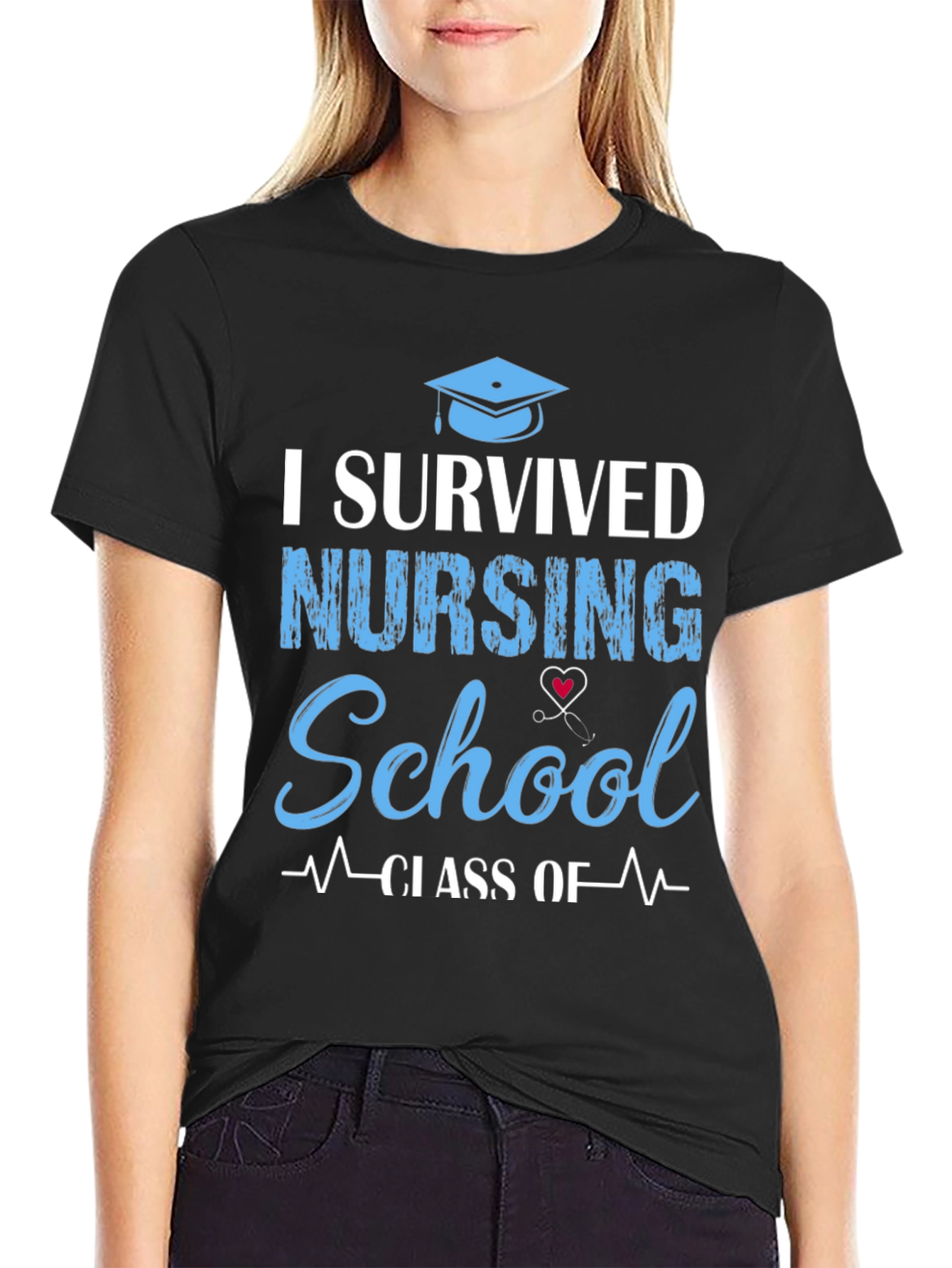 I Survived Nursing School T-Shirt Graduation Gift