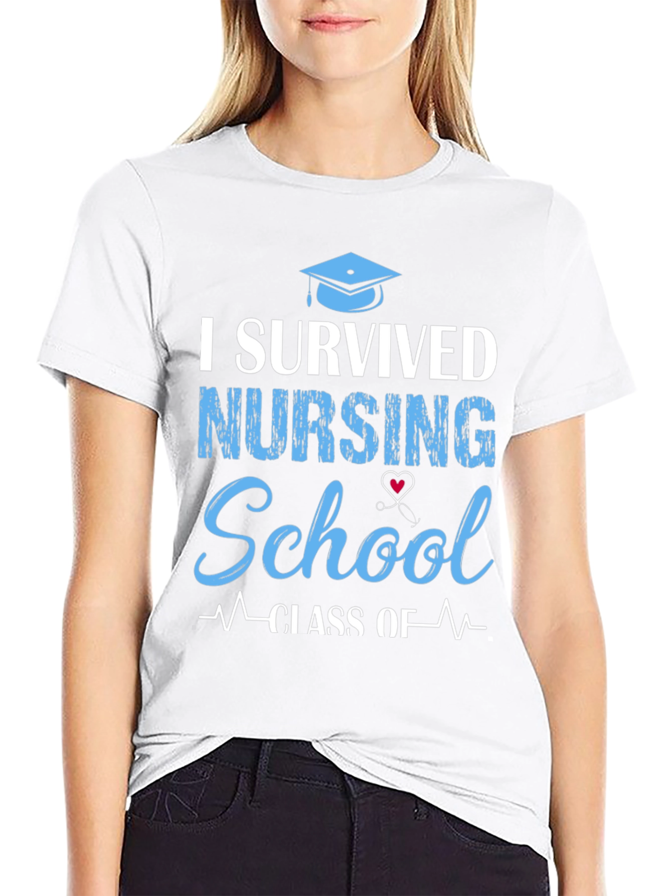 I Survived Nursing School T-Shirt Graduation Gift