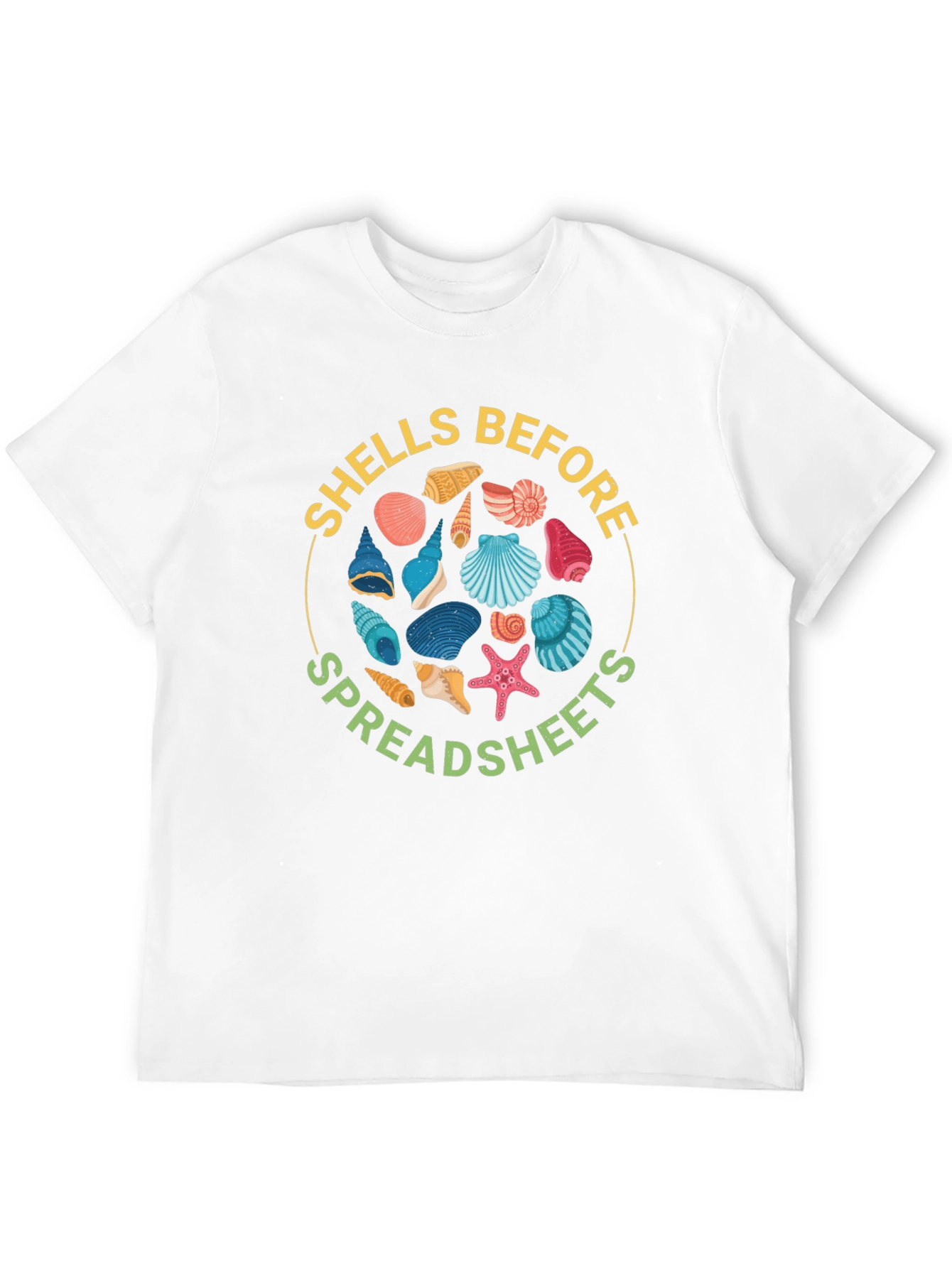 Shells Before Spreadsheets Graphic Tee