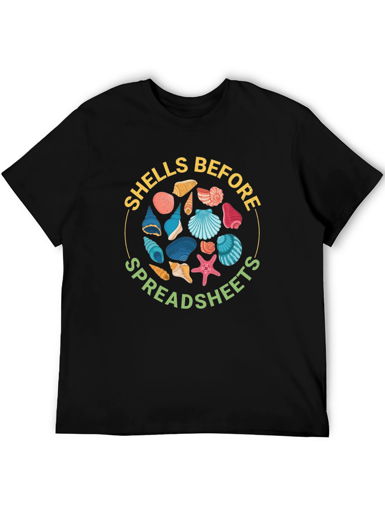 Shells Before Spreadsheets Graphic Tee