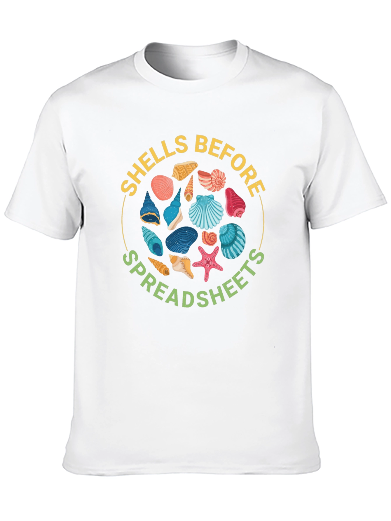 Shells Before Spreadsheets Graphic Tee