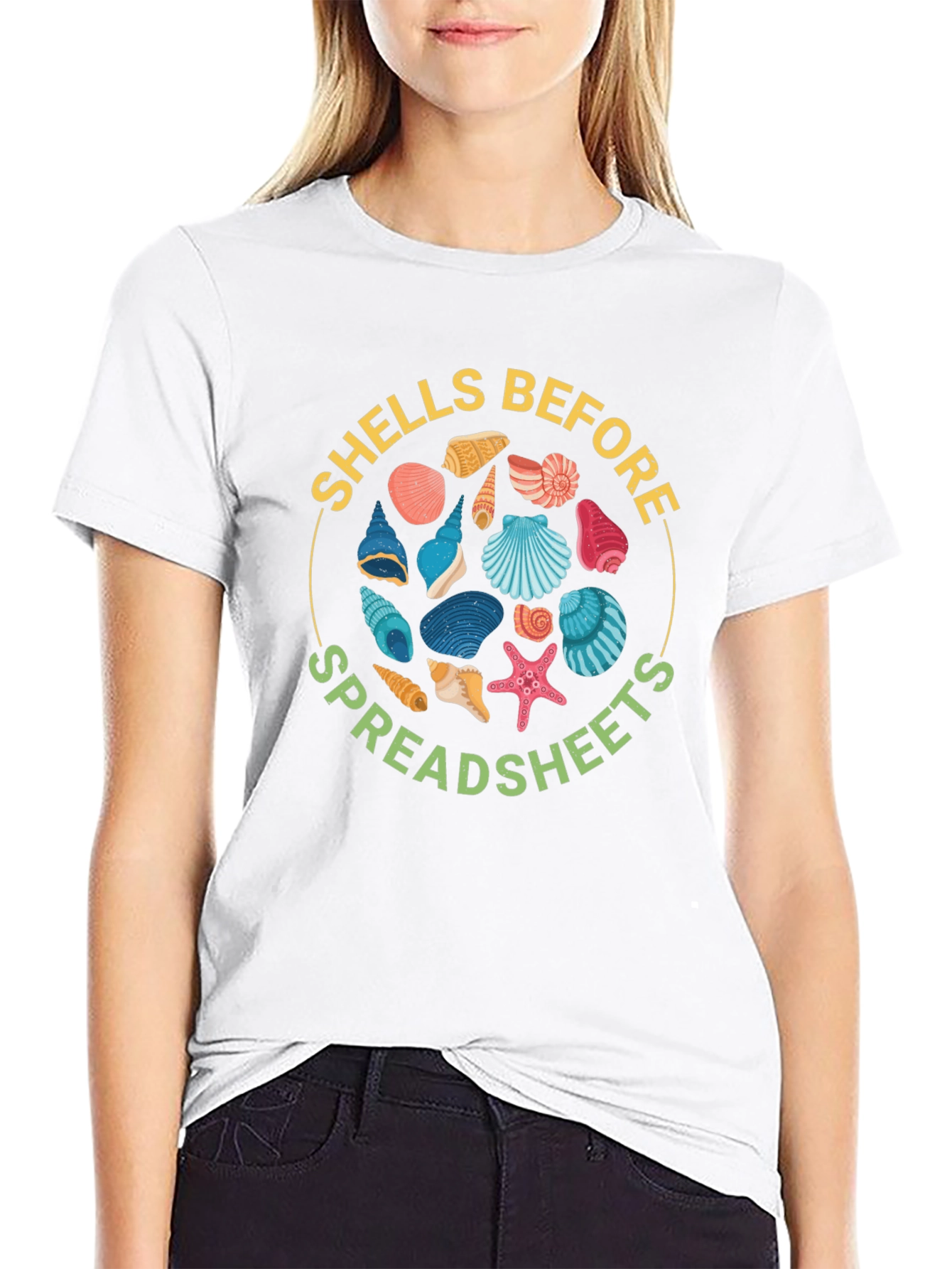 Shells Before Spreadsheets Graphic Tee