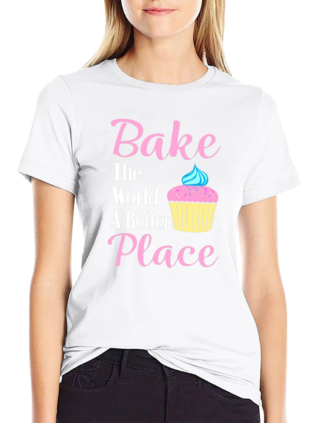 Bake The World Better T-Shirt | Baking Tee