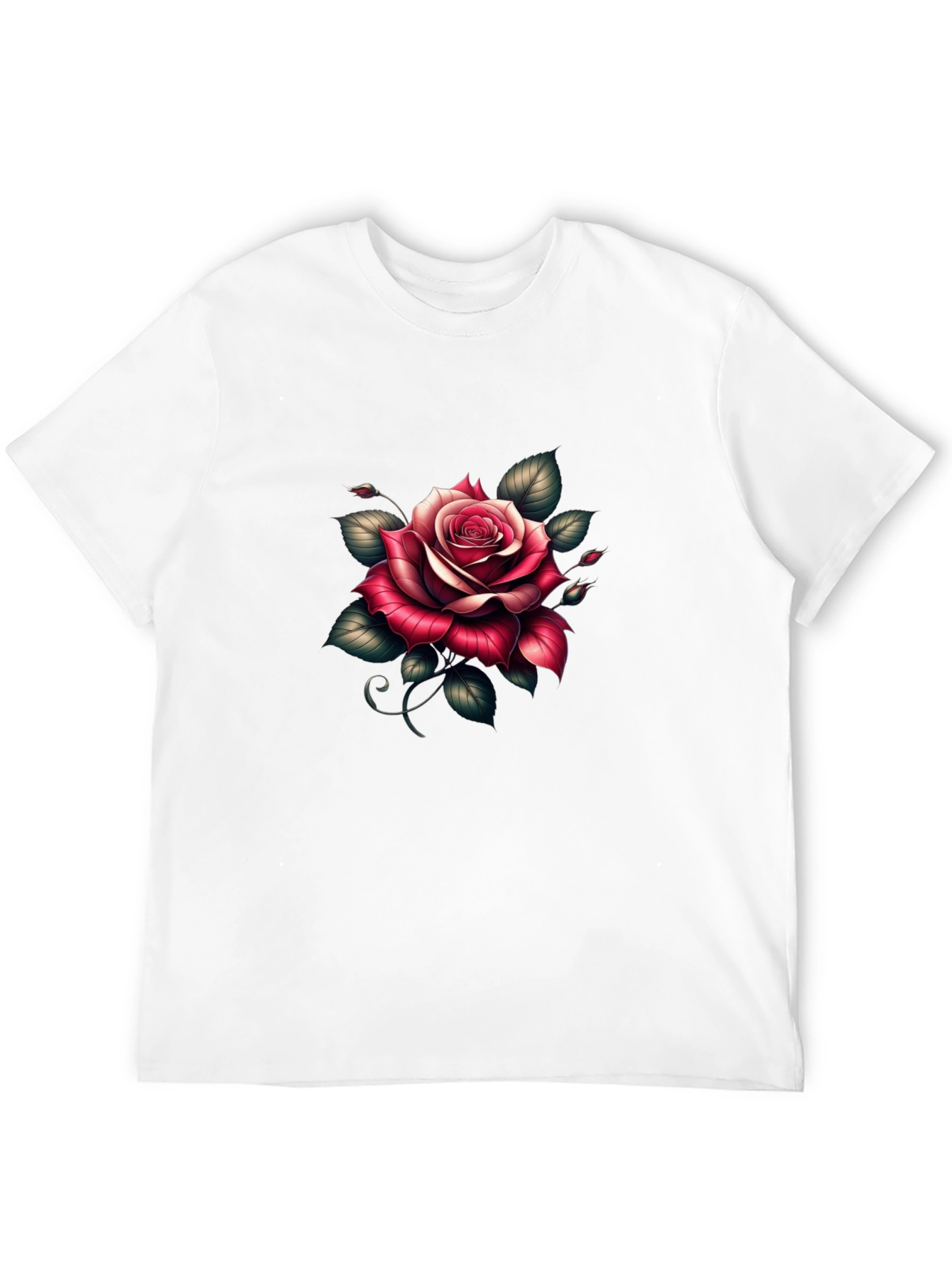 Rose Graphic Black T-Shirt - Floral Tee