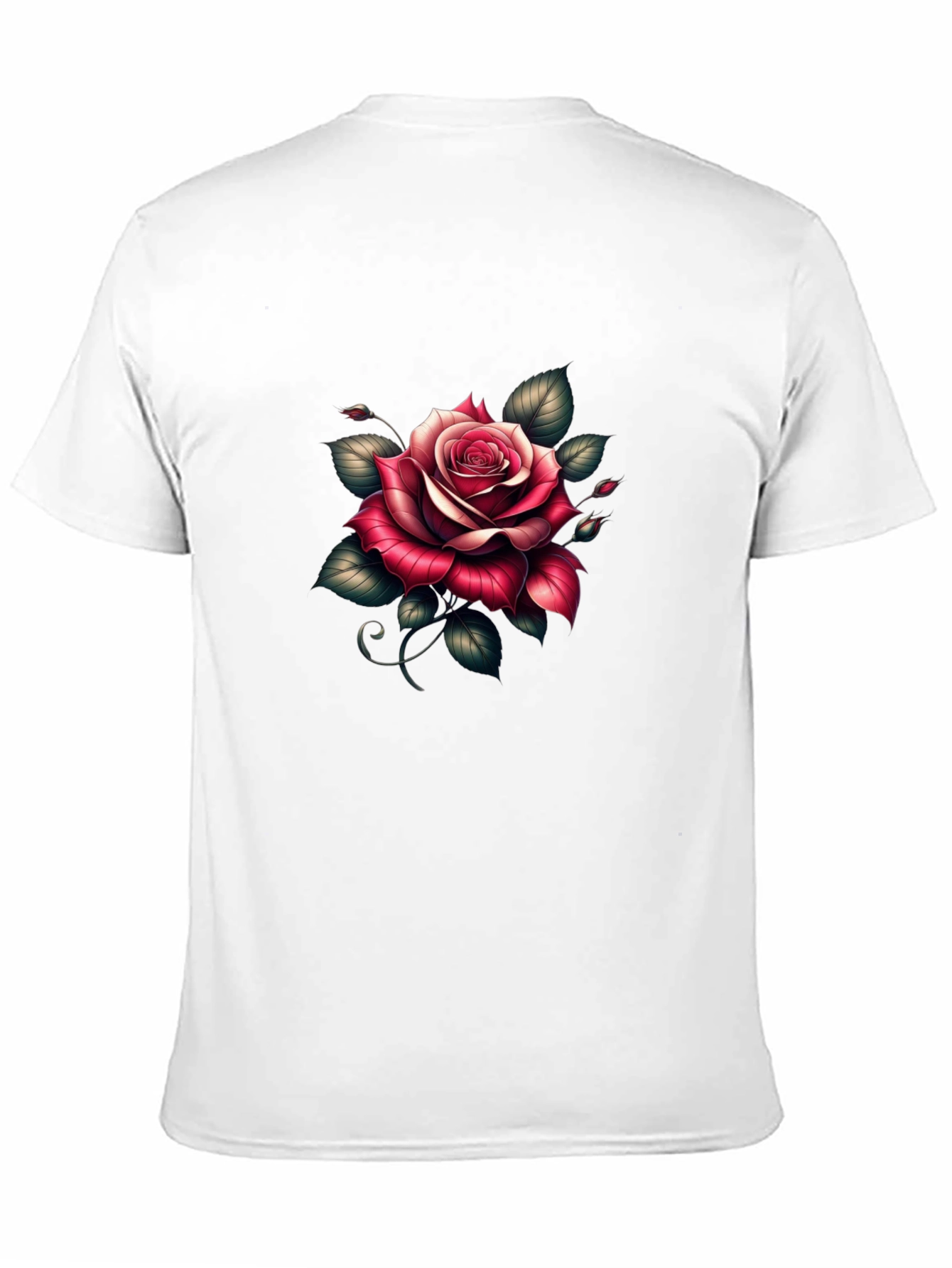 Rose Graphic Black T-Shirt - Floral Tee