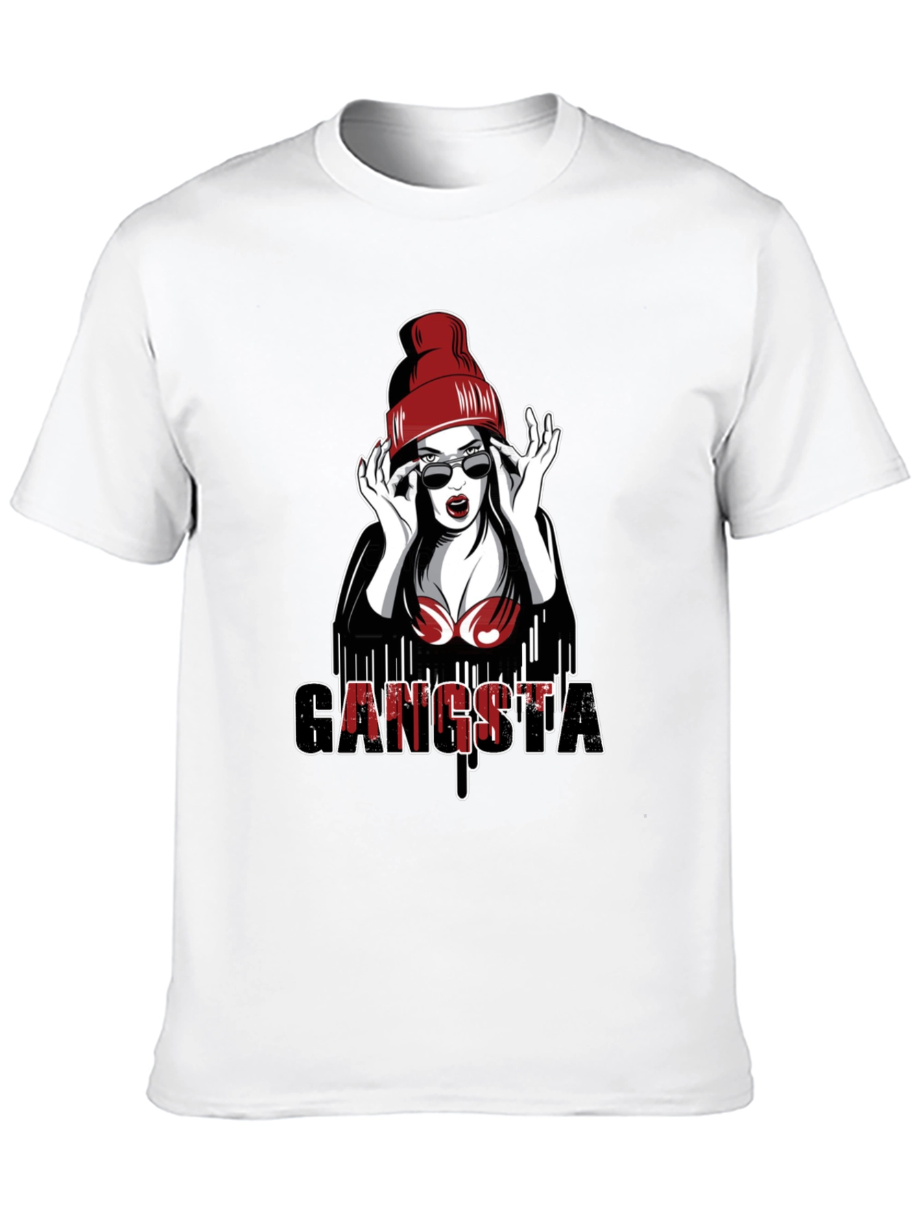 Gangsta Girl Graphic Tee - Edgy Streetwear