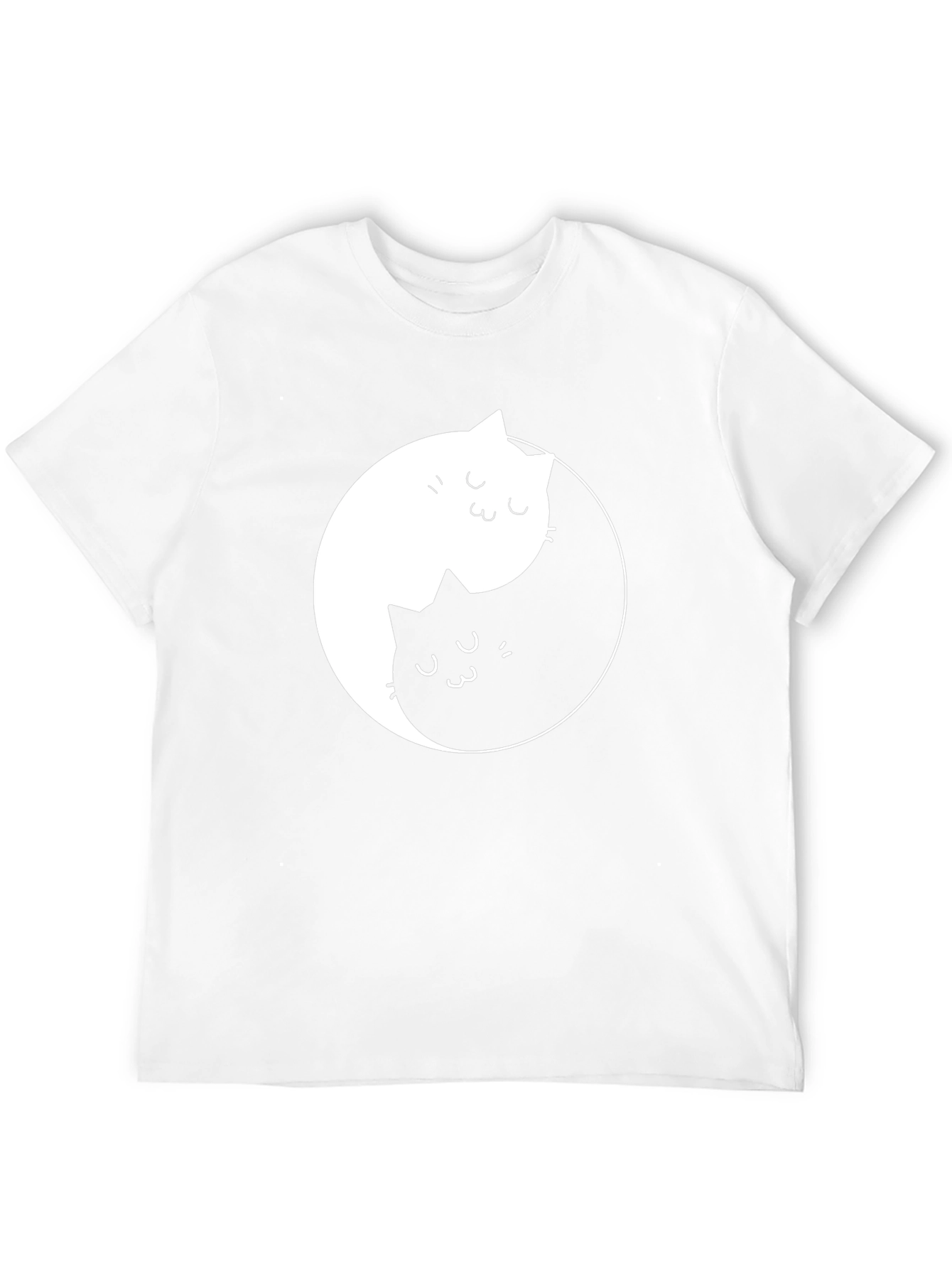Yin Yang Cat T-Shirt - Balance & Harmony