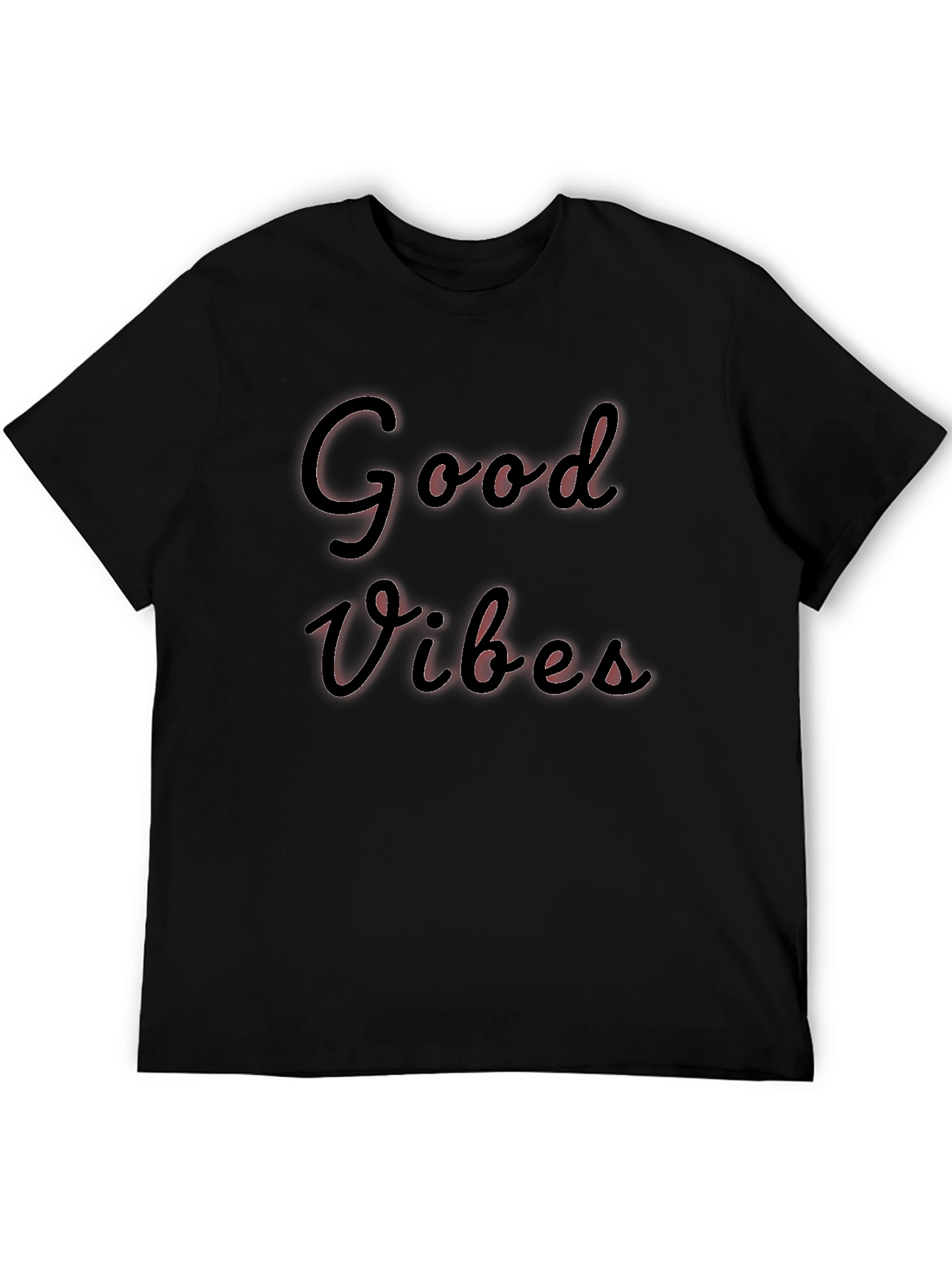 Good Vibes Black T-Shirt - Stylish & Comfortable