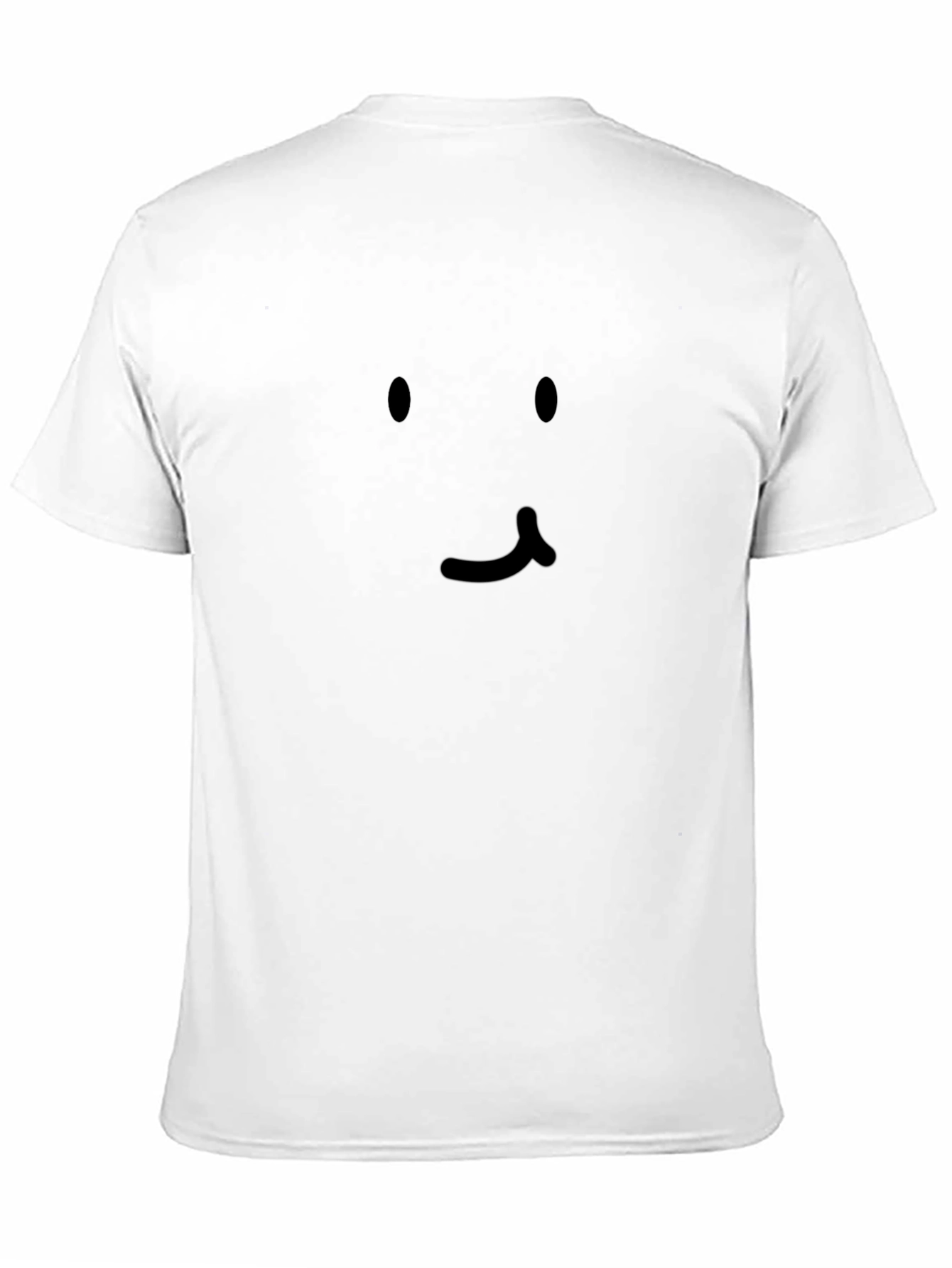 Minimalist Smiley Face Black T-Shirt