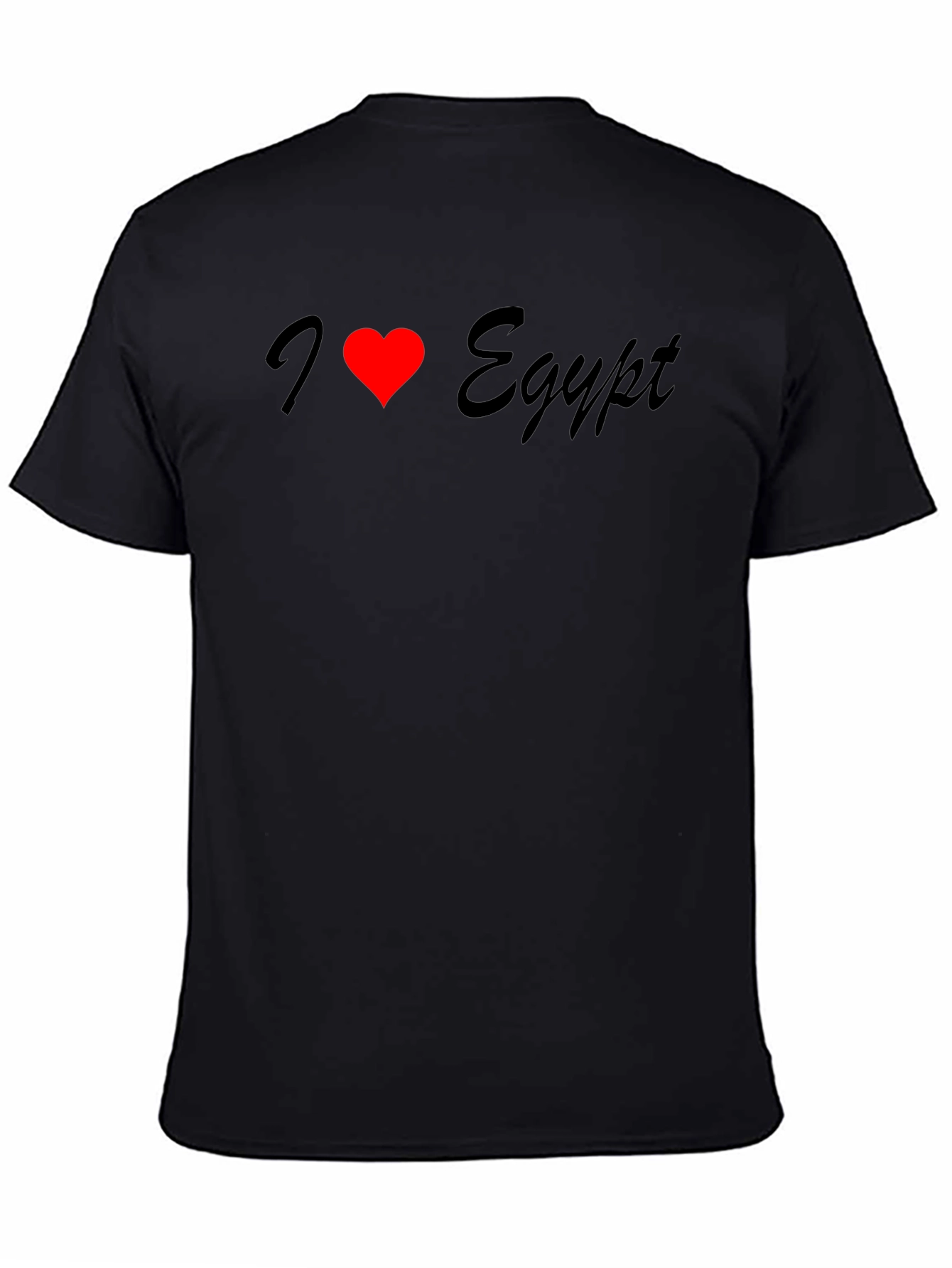 I Love Egypt T-Shirt - Black Crew Neck Tee