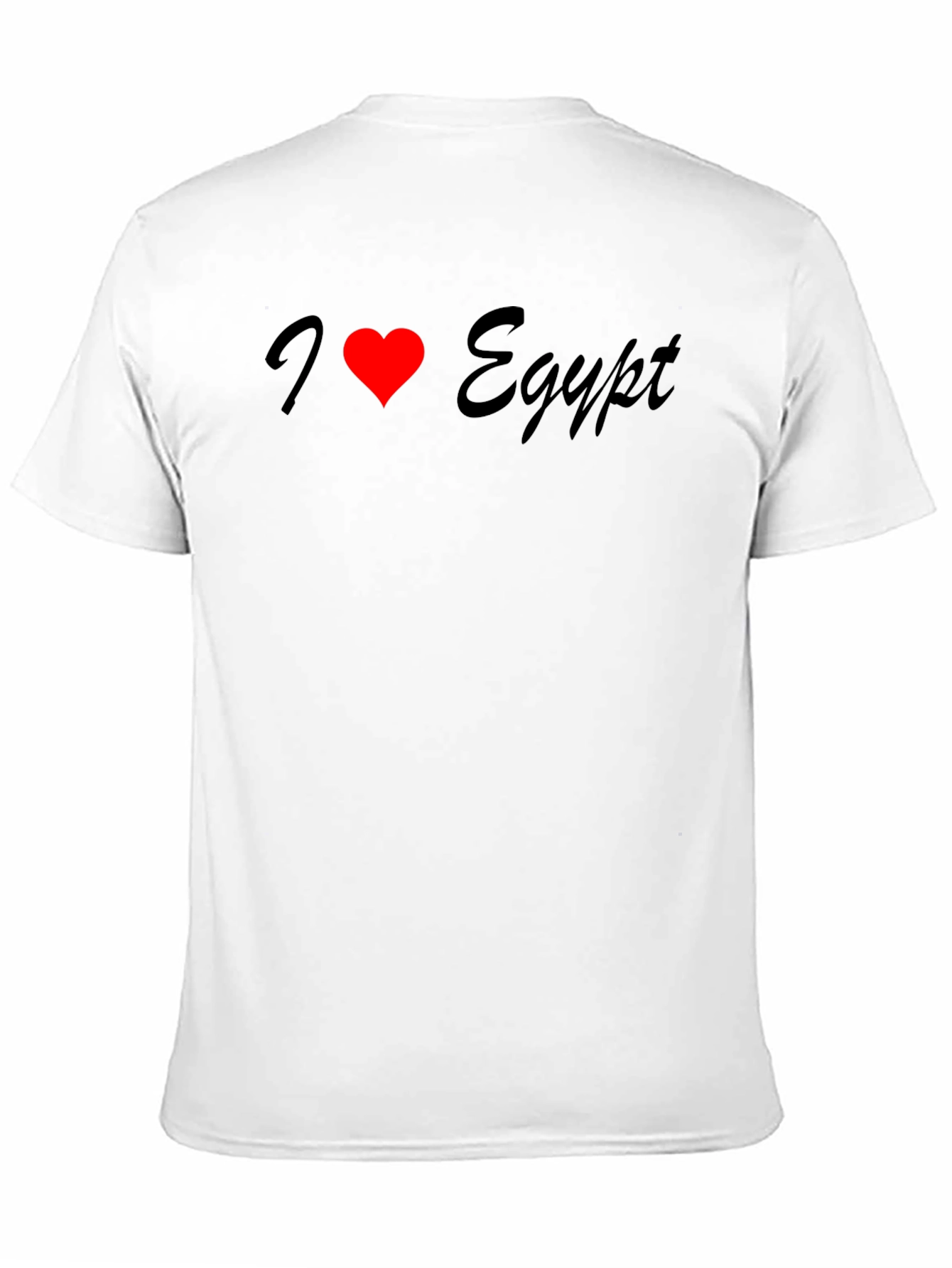 I Love Egypt T-Shirt - Black Crew Neck Tee