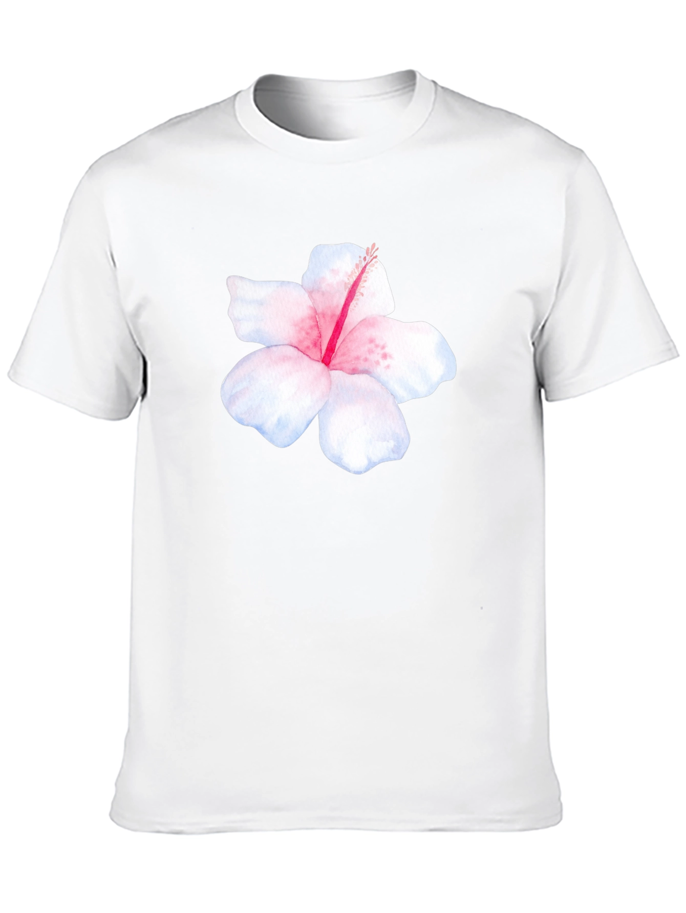 Hibiscus Flower Black T-Shirt