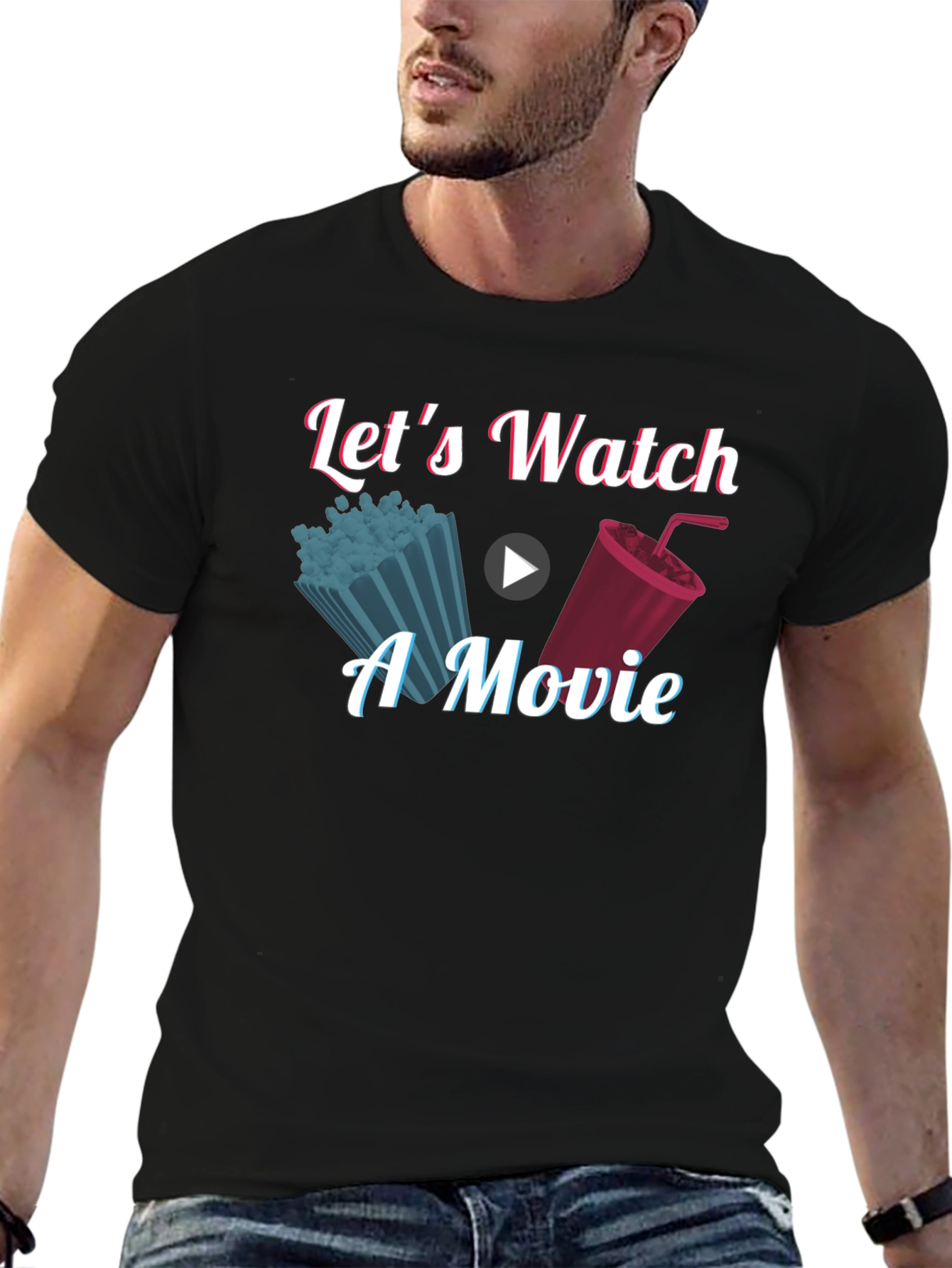 Lets Watch a Movie Graphic T-Shirt