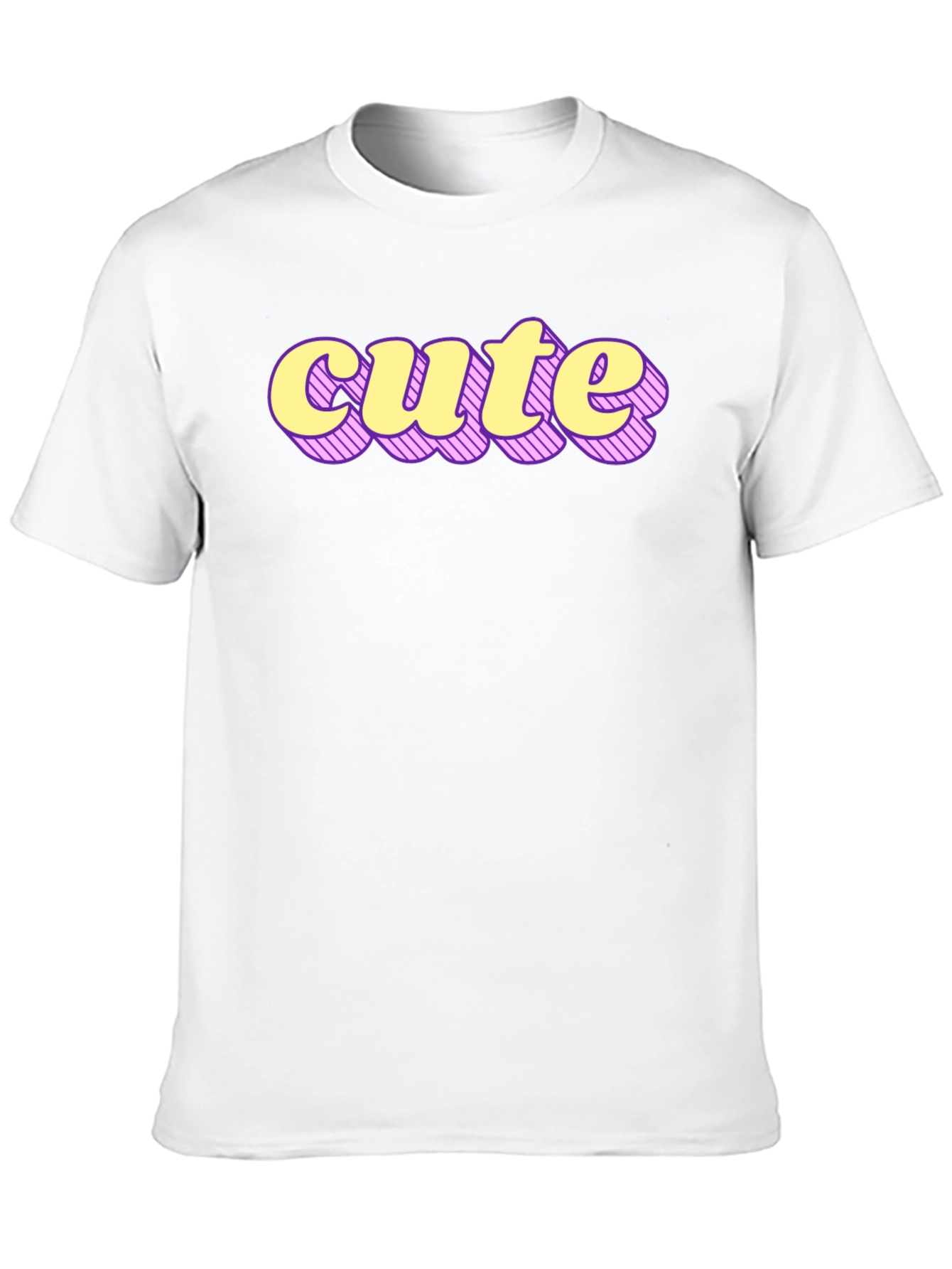Cute Graphic Print Black T-Shirt