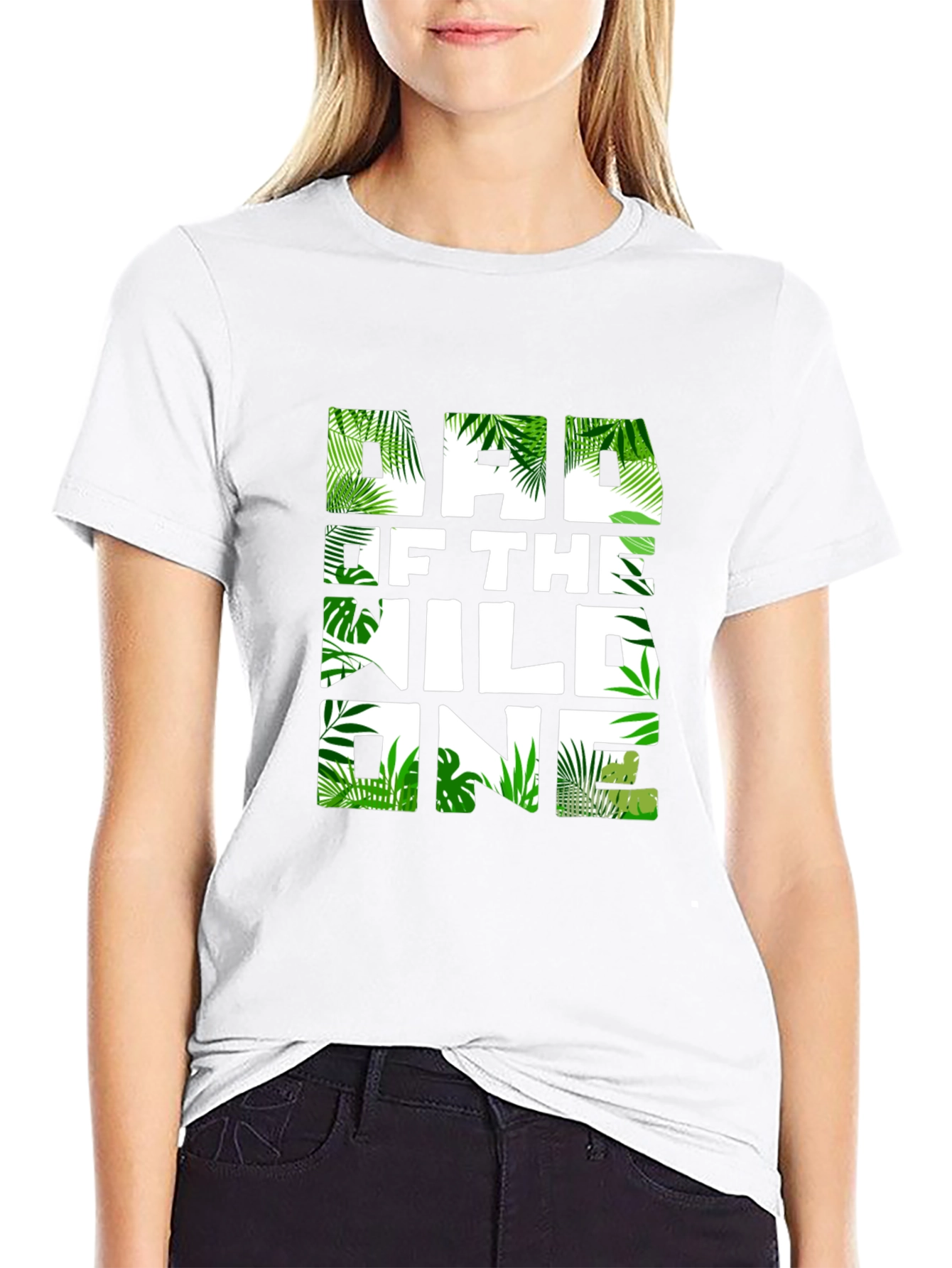 Dad of the Wild One Jungle Print T-Shirt