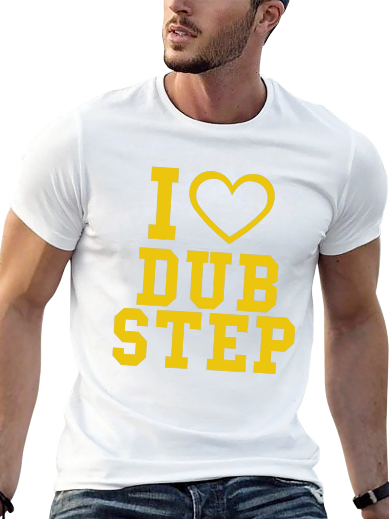 I Love Dubstep Black Graphic Tee