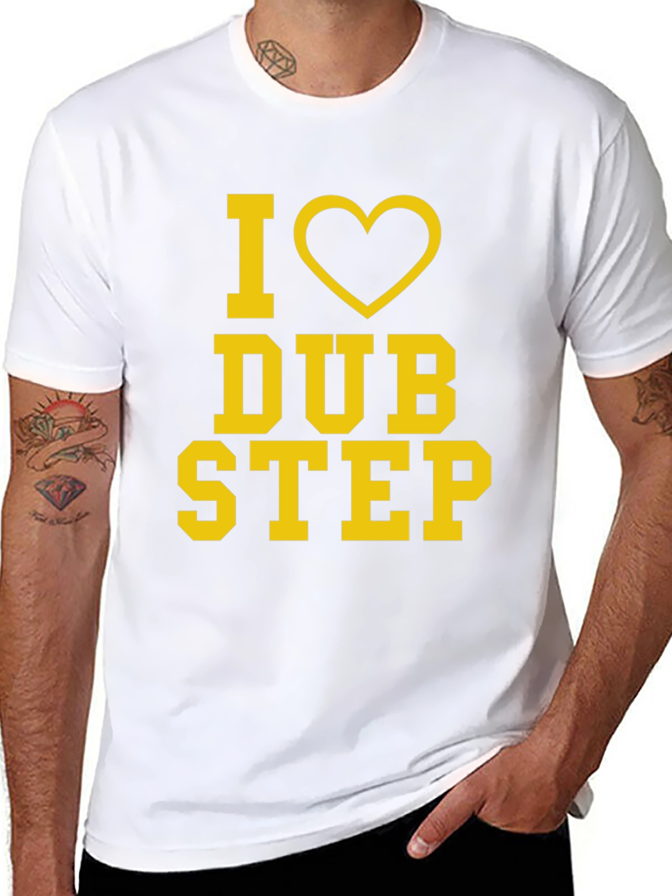 I Love Dubstep Black Graphic Tee