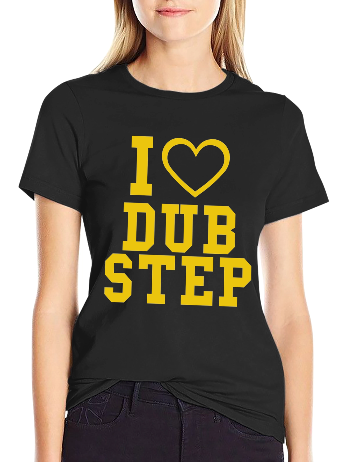 I Love Dubstep Black Graphic Tee