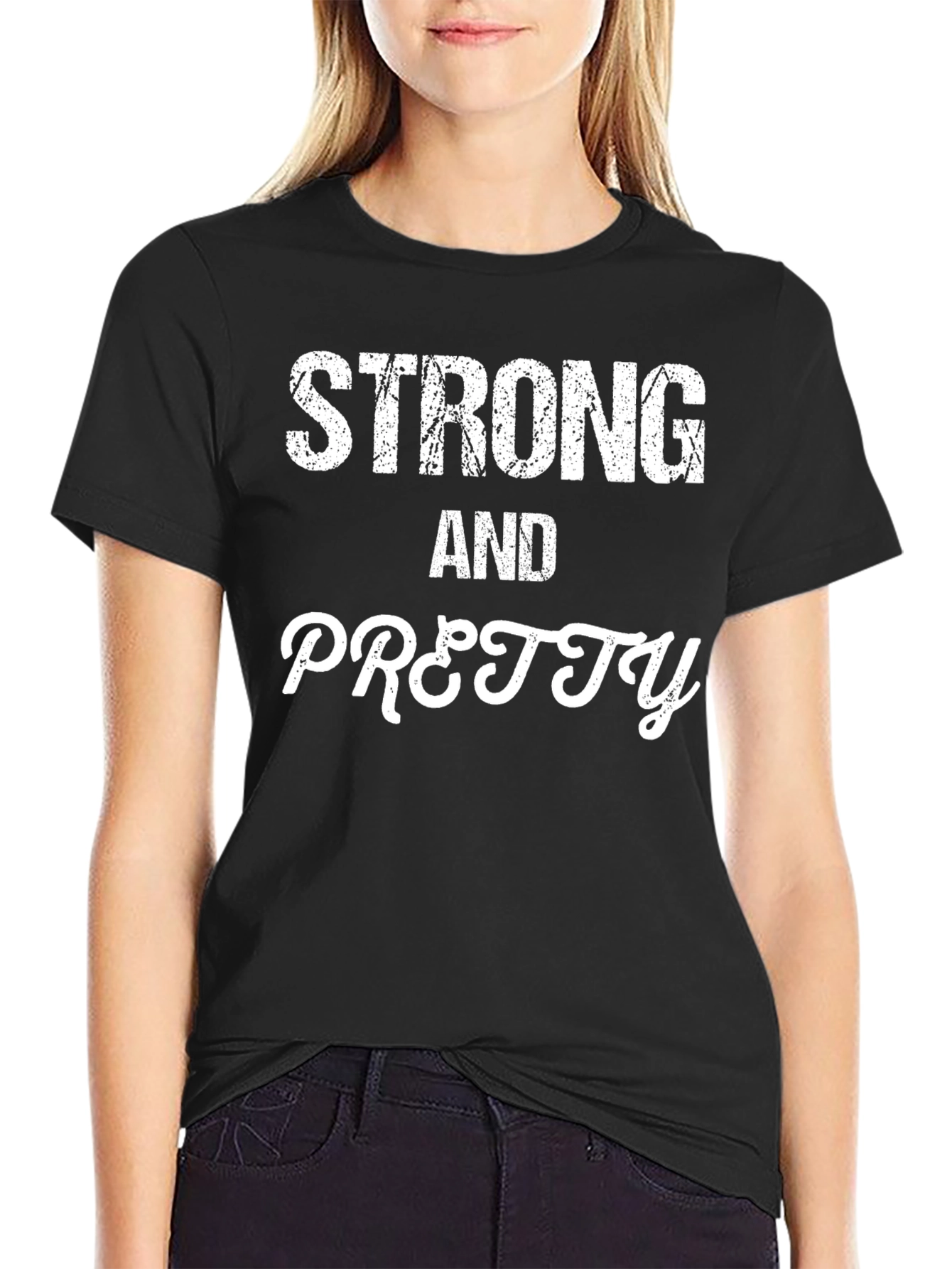 Strong and Pretty Black T-Shirt