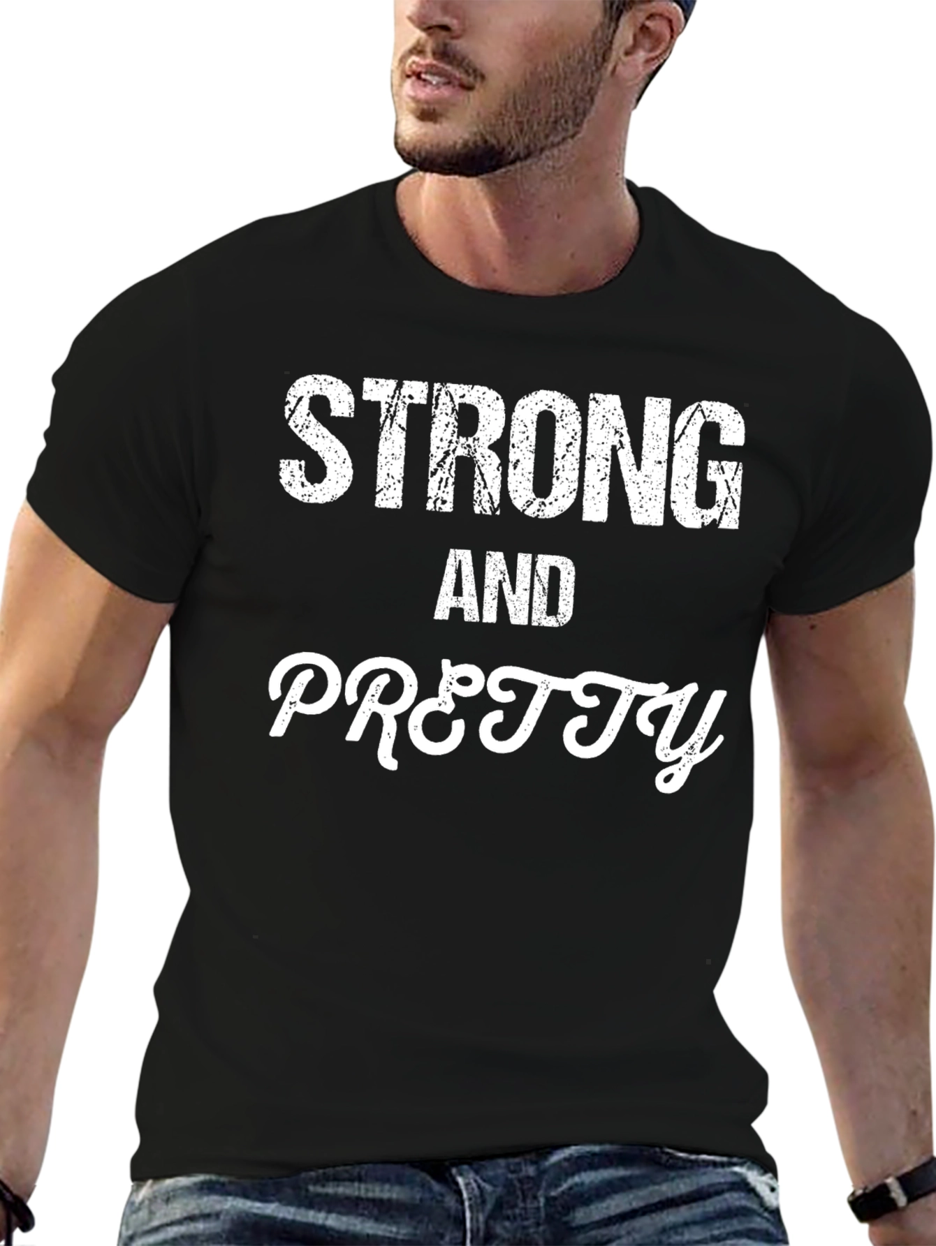 Strong and Pretty Black T-Shirt