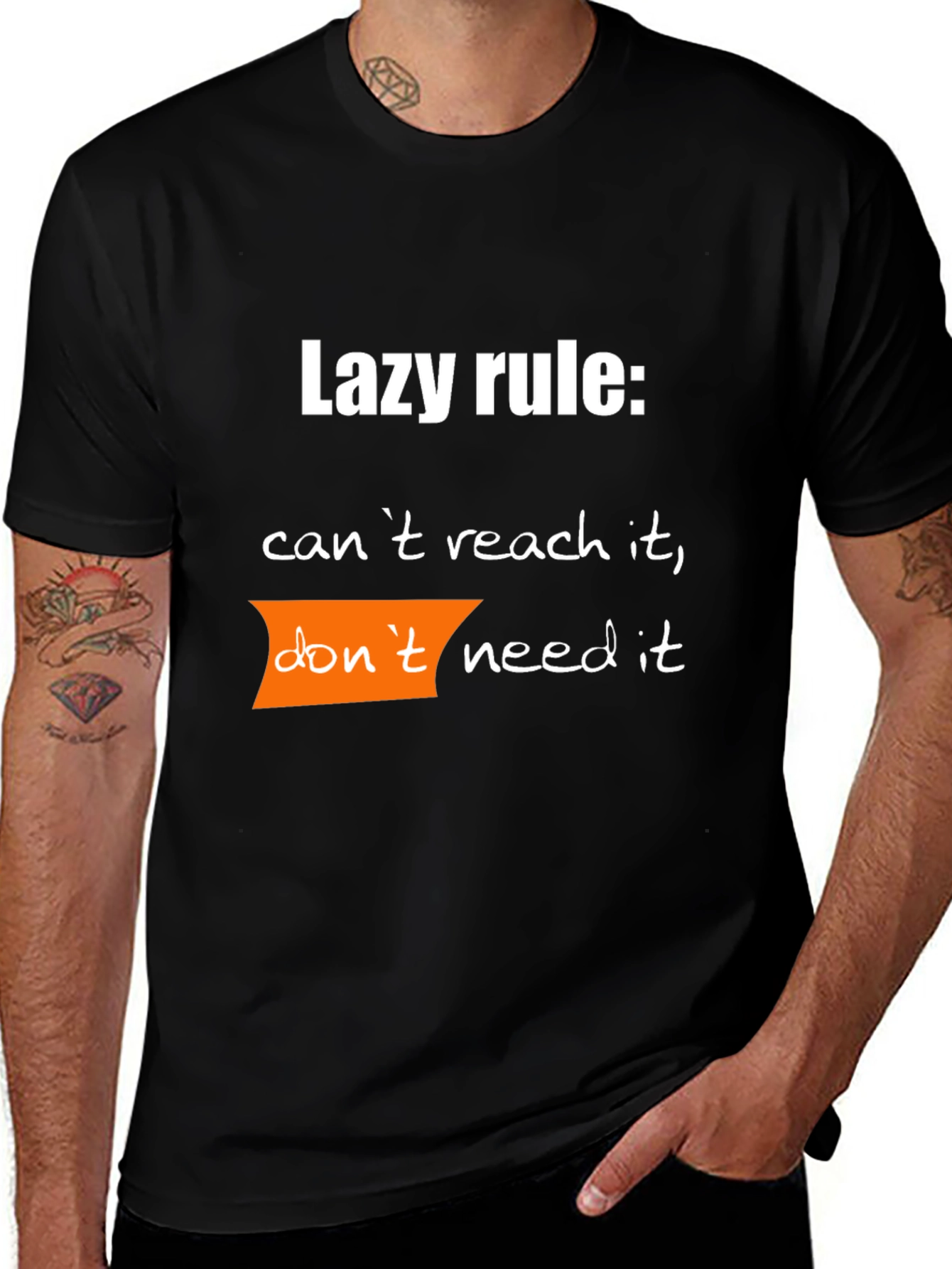 Lazy Rule Funny Graphic T-Shirt