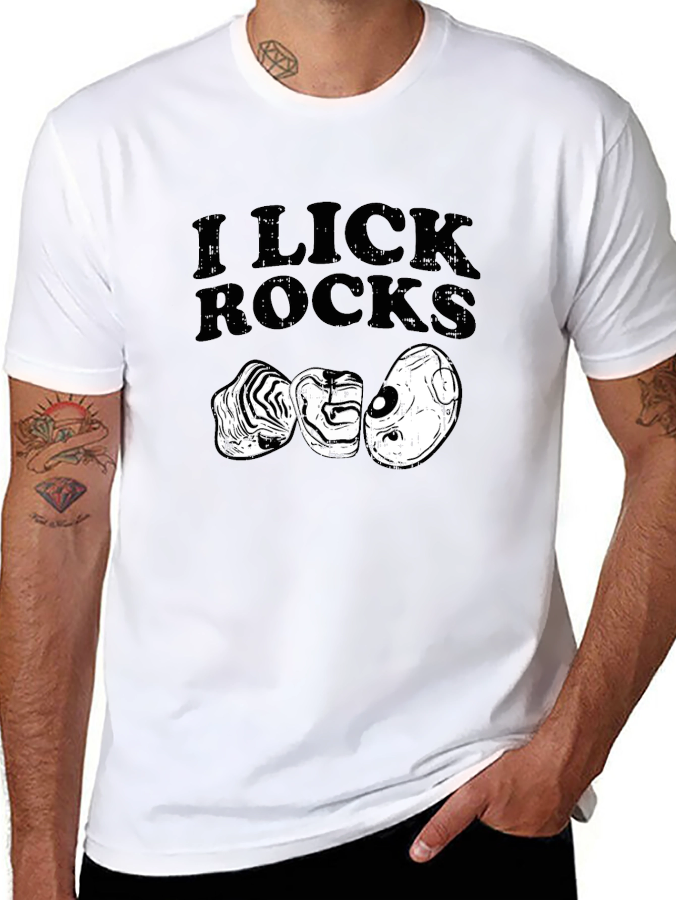 I Lick Rocks Graphic Tee
