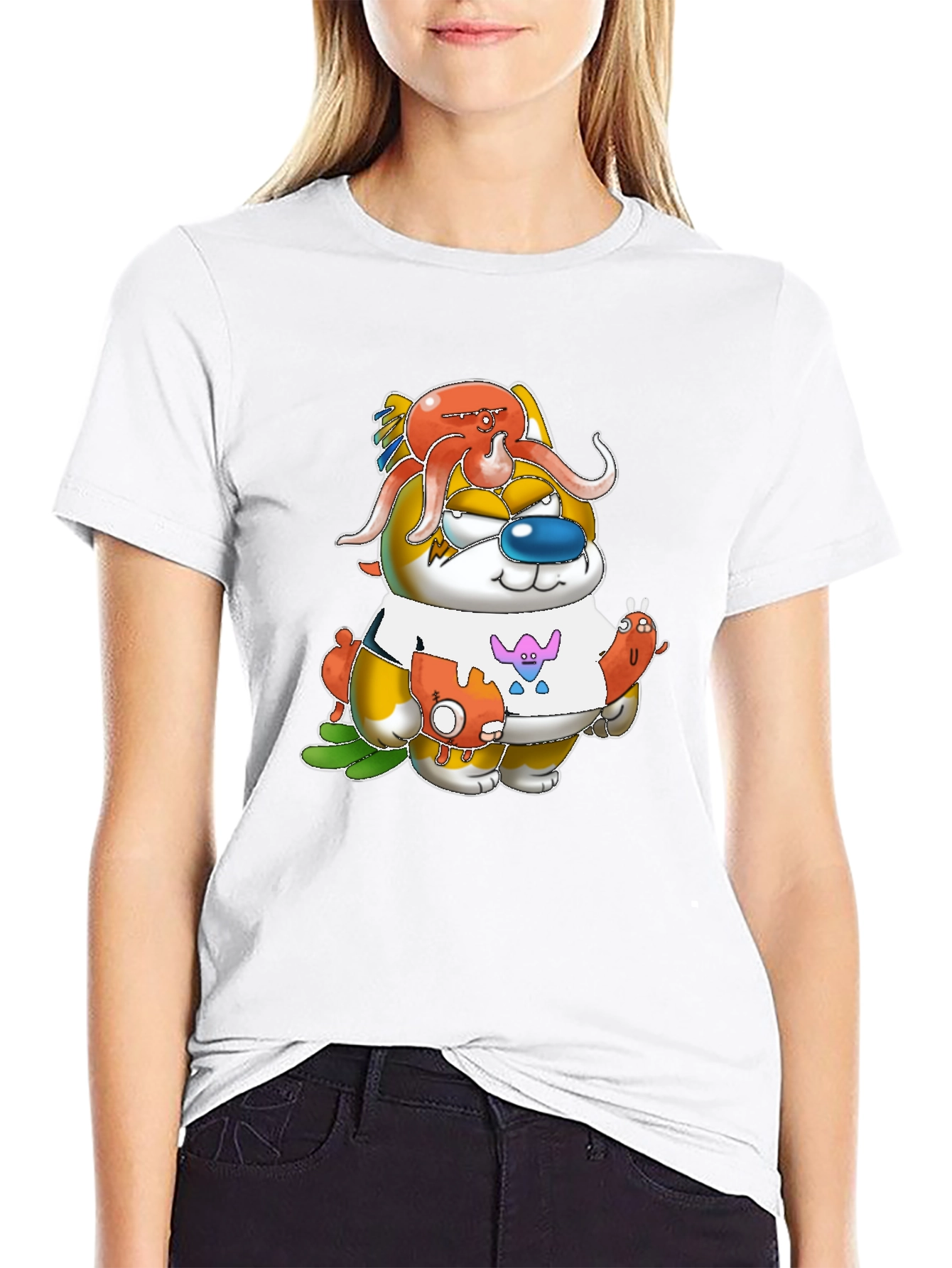 Cartoon Character Graphic T-Shirt