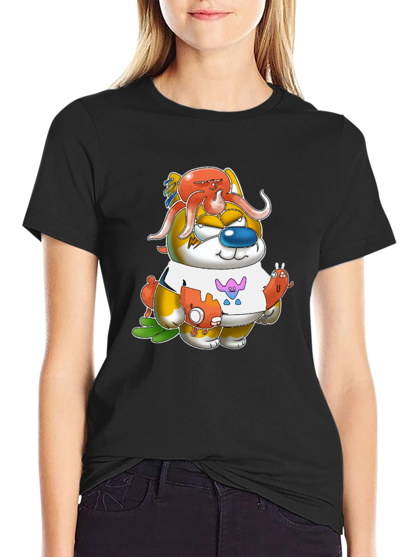 Cartoon Character Graphic T-Shirt