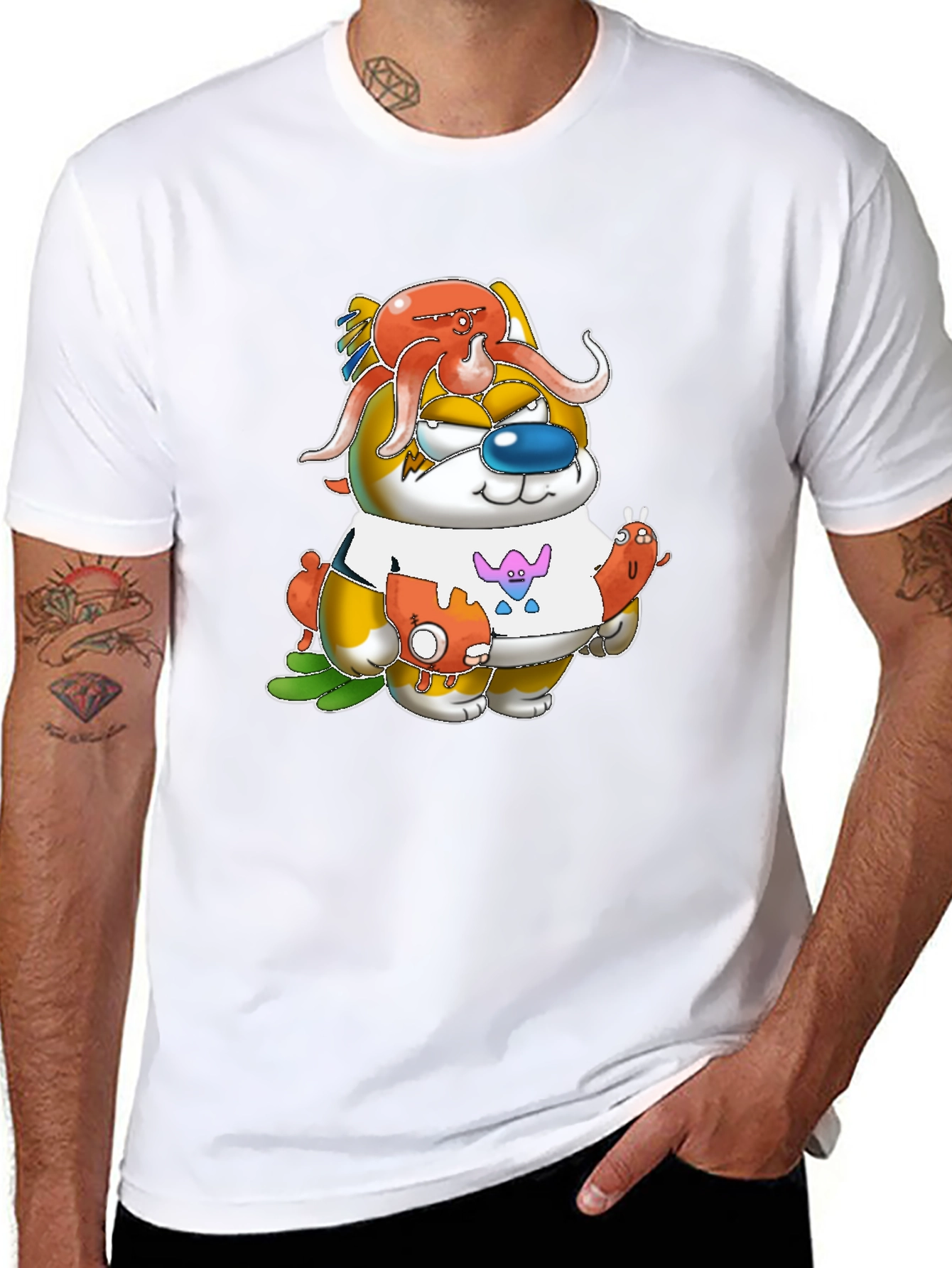 Cartoon Character Graphic T-Shirt