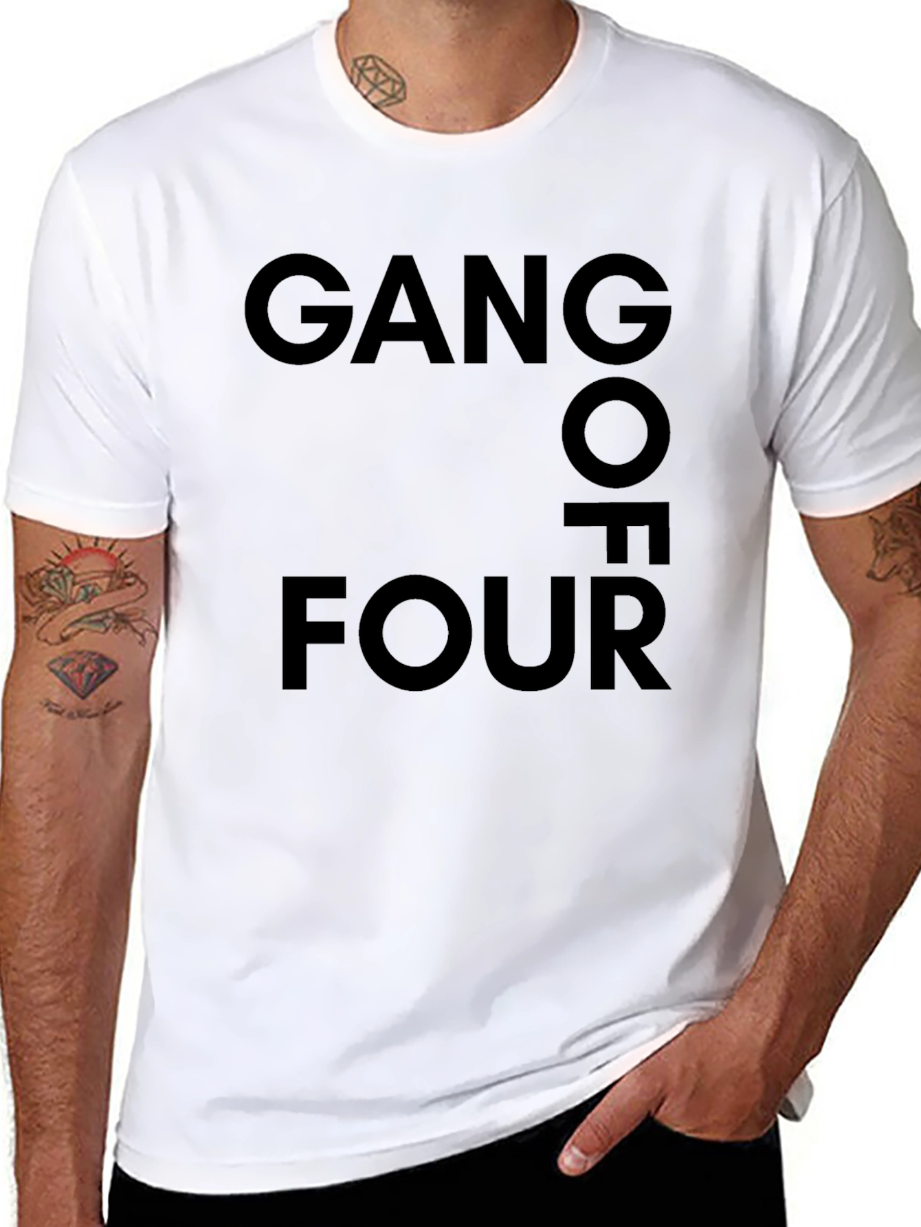 Gang of Four Graphic T-Shirt - Black Cotton Tee