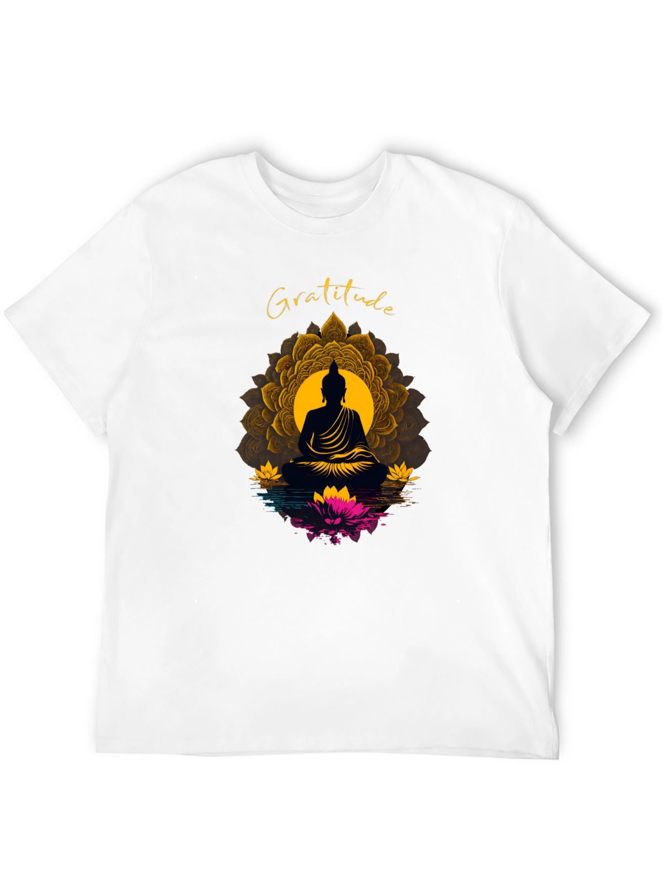 Gratitude Buddha Mandala T-Shirt