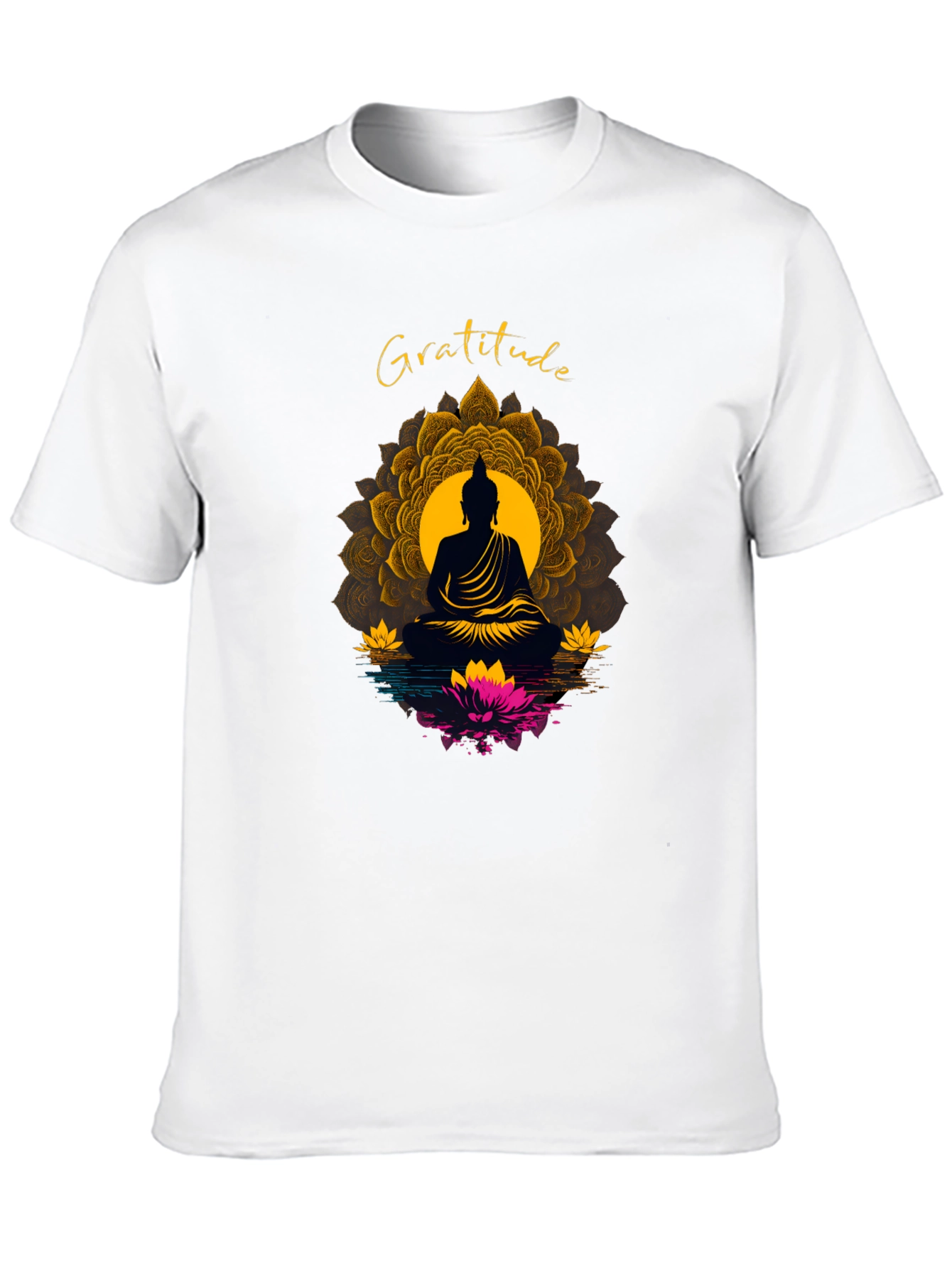 Gratitude Buddha Mandala T-Shirt