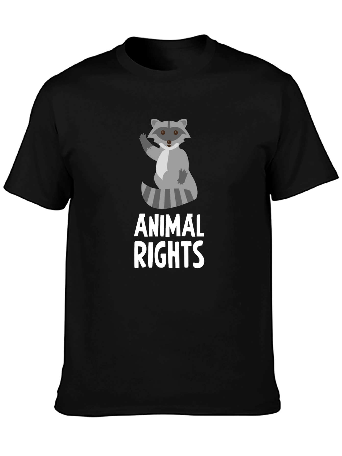Animal Rights Raccoon Graphic Tee