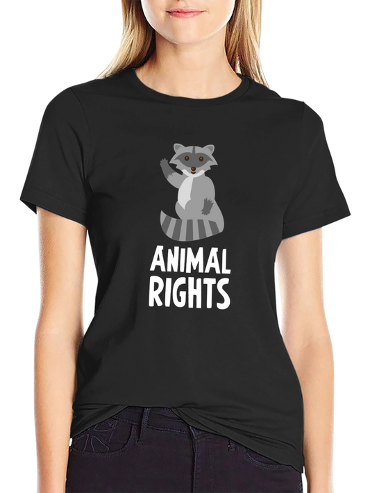 Animal Rights Raccoon Graphic Tee