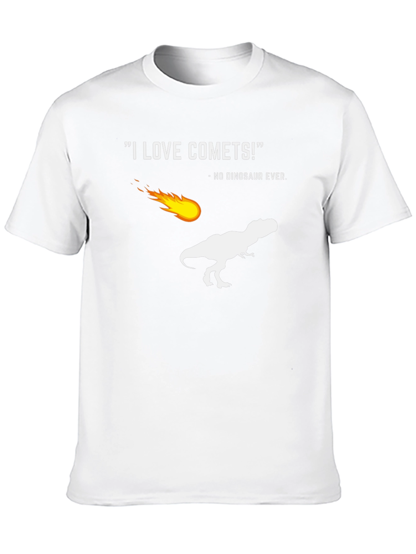Funny Comet T-Rex Graphic T-Shirt